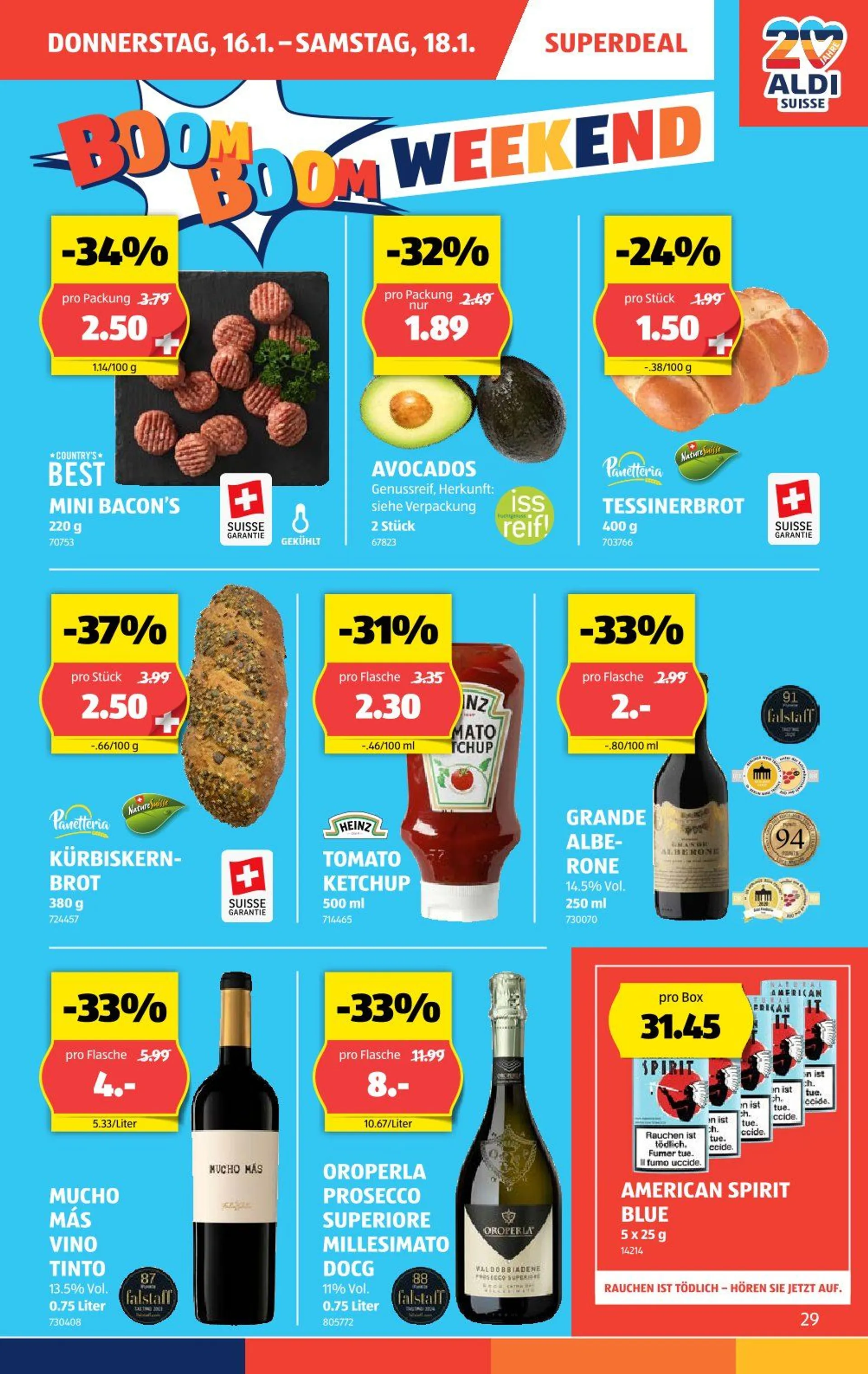 Aldi Prospekte von 16. Januar bis 22. Januar 2025 - Prospekt seite  29