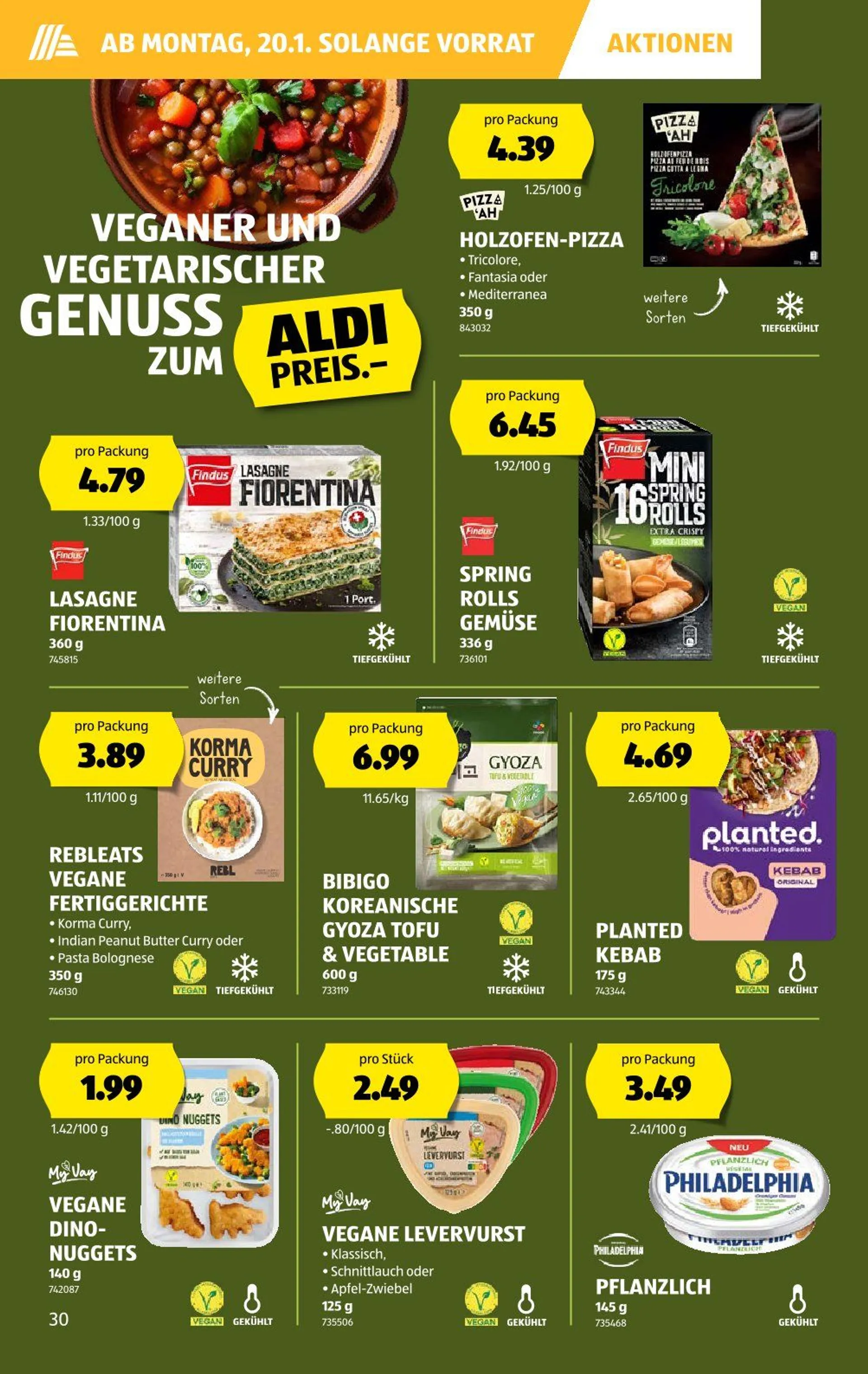 Aldi Prospekte von 16. Januar bis 22. Januar 2025 - Prospekt seite  30