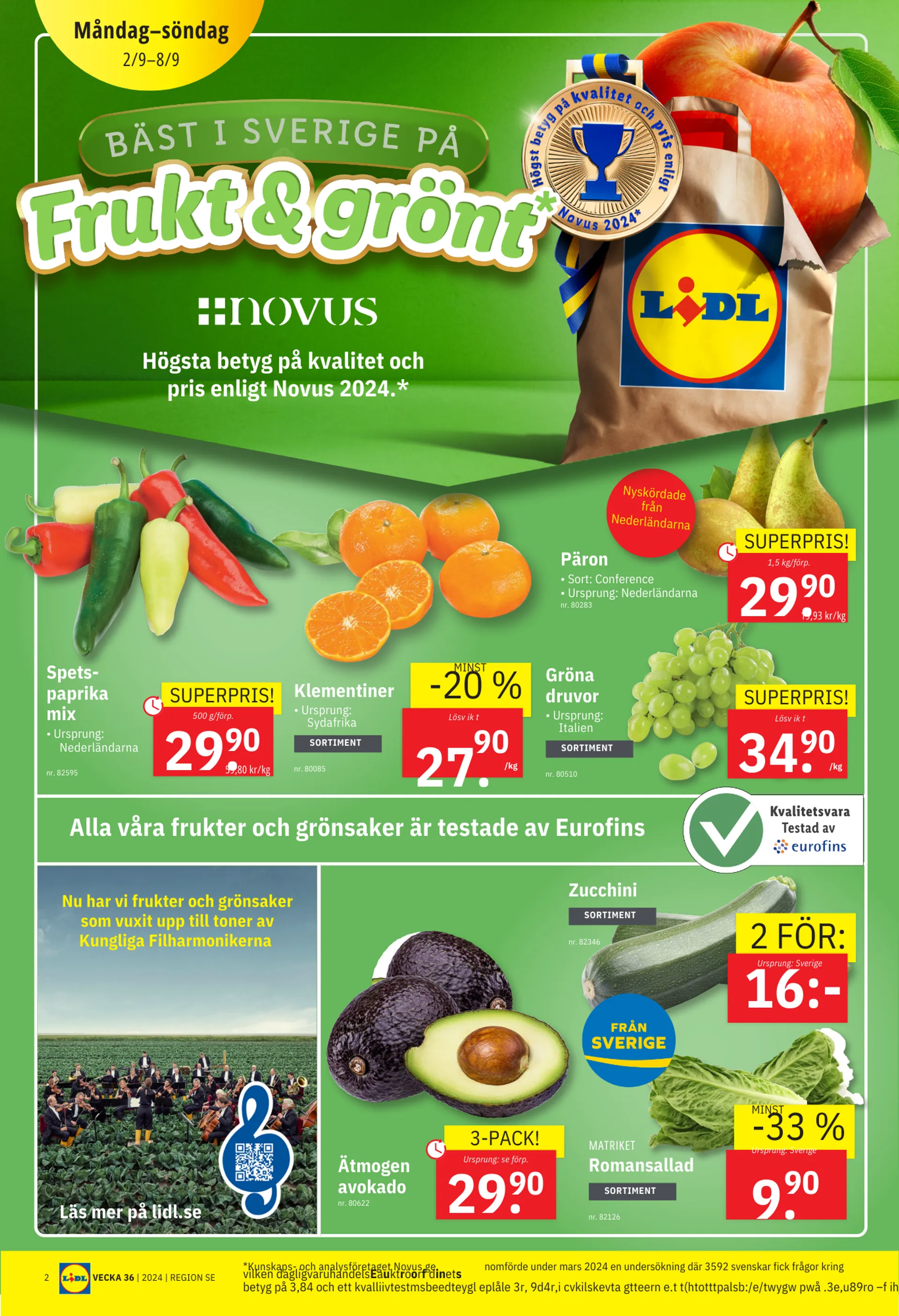 Lidl Angebote von 2/09 bis 8/09 från 2 september till 8 september 2024 - Reklamblad sidor 2