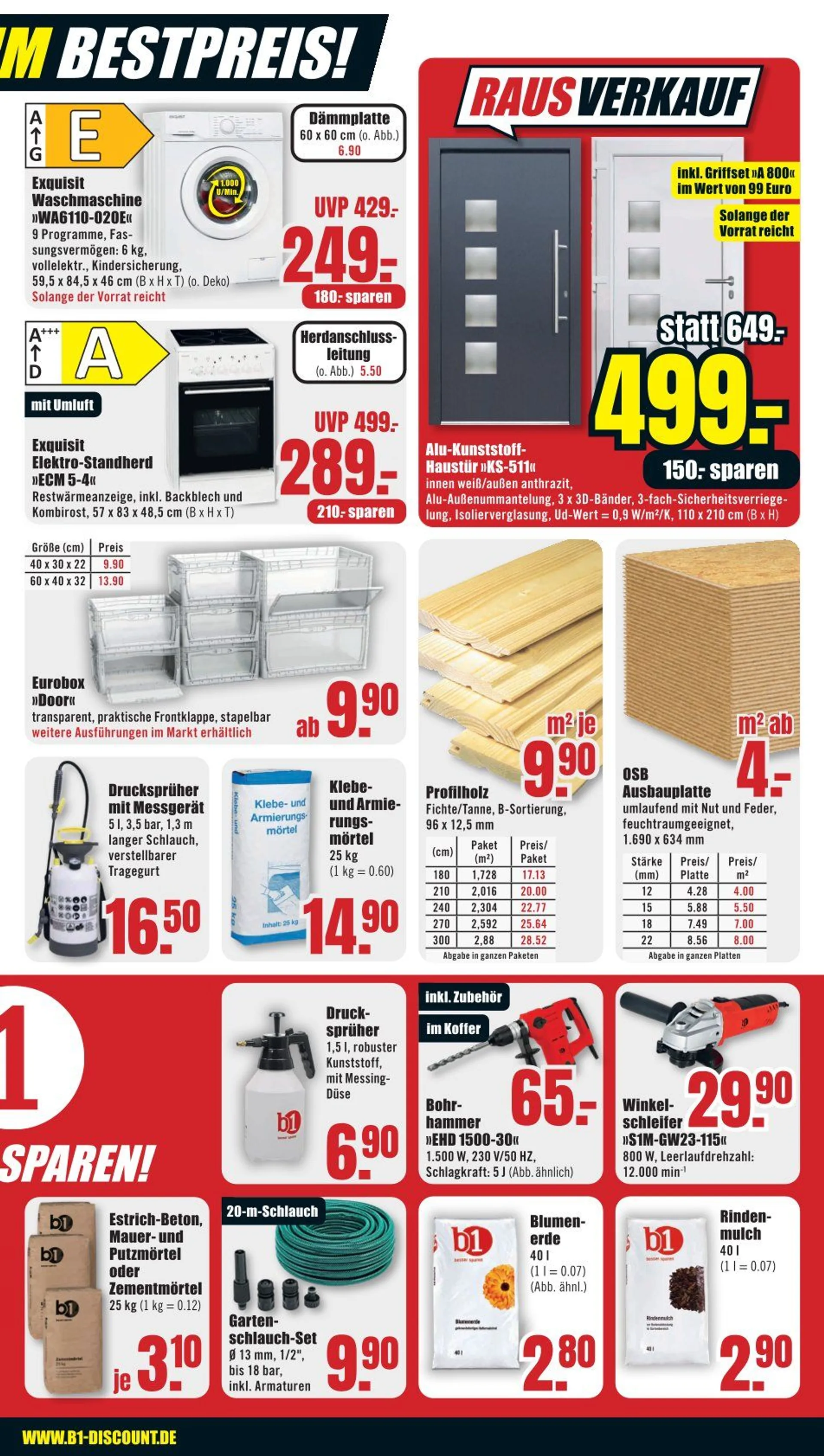 B1 Discount Baumarkt Angebote von 15. Februar bis 21. Februar 2025 - Prospekt seite 3