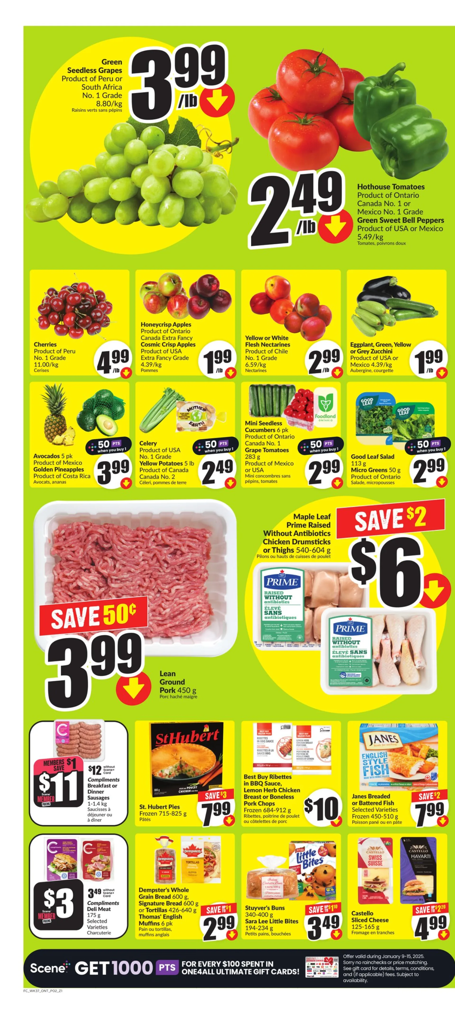 FreshCo. Sales from January 9 to January 15 2025 - flyer page 3