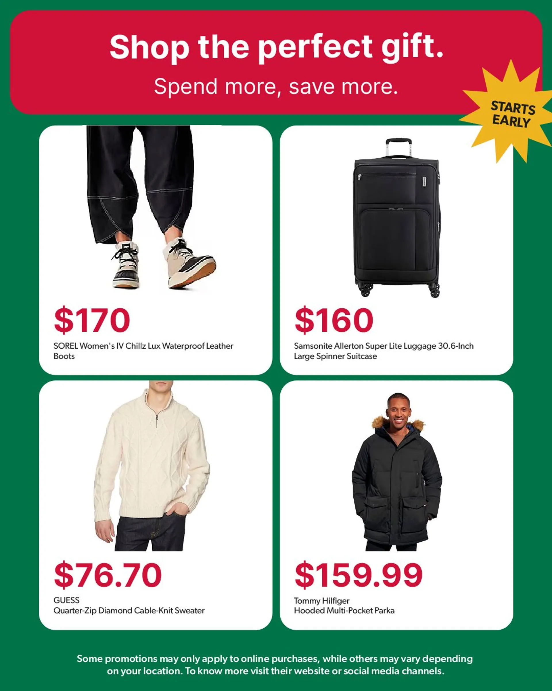 Christmas deals at Hudson's Bay from December 20 to December 31 2024 - flyer page 2