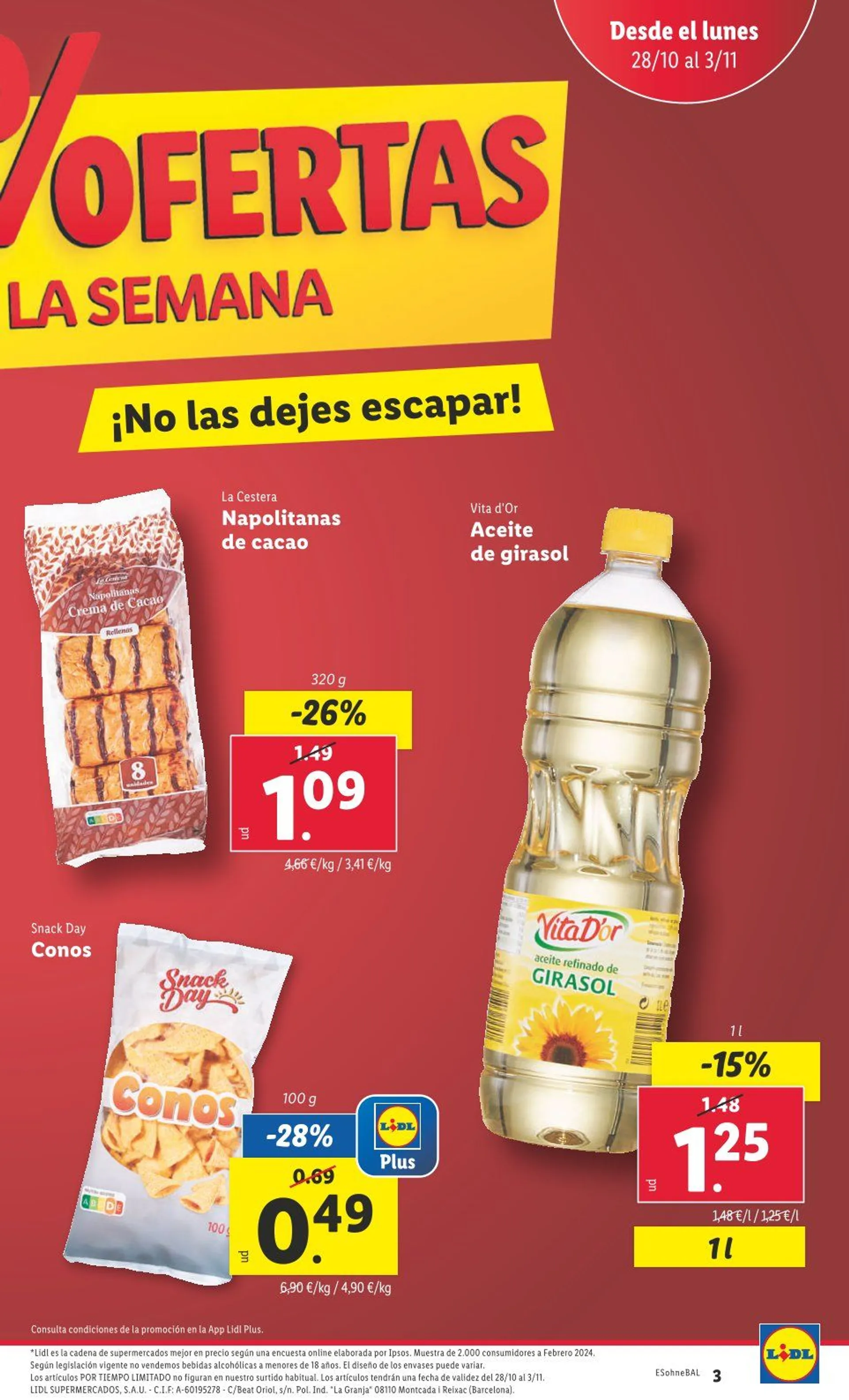 Catálogo de Lidl Ofertas 28 de octubre al 3 de noviembre 2024 - Página 3