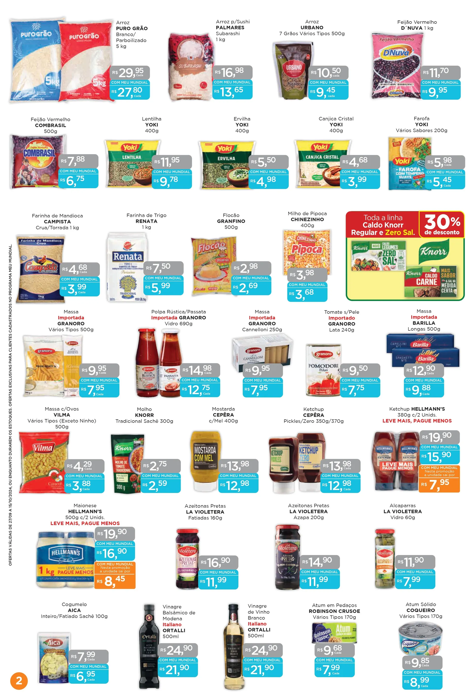 Encarte de Ofertas Supermercados Mundial 27 de setembro até 15 de outubro 2024 - Pagina 2