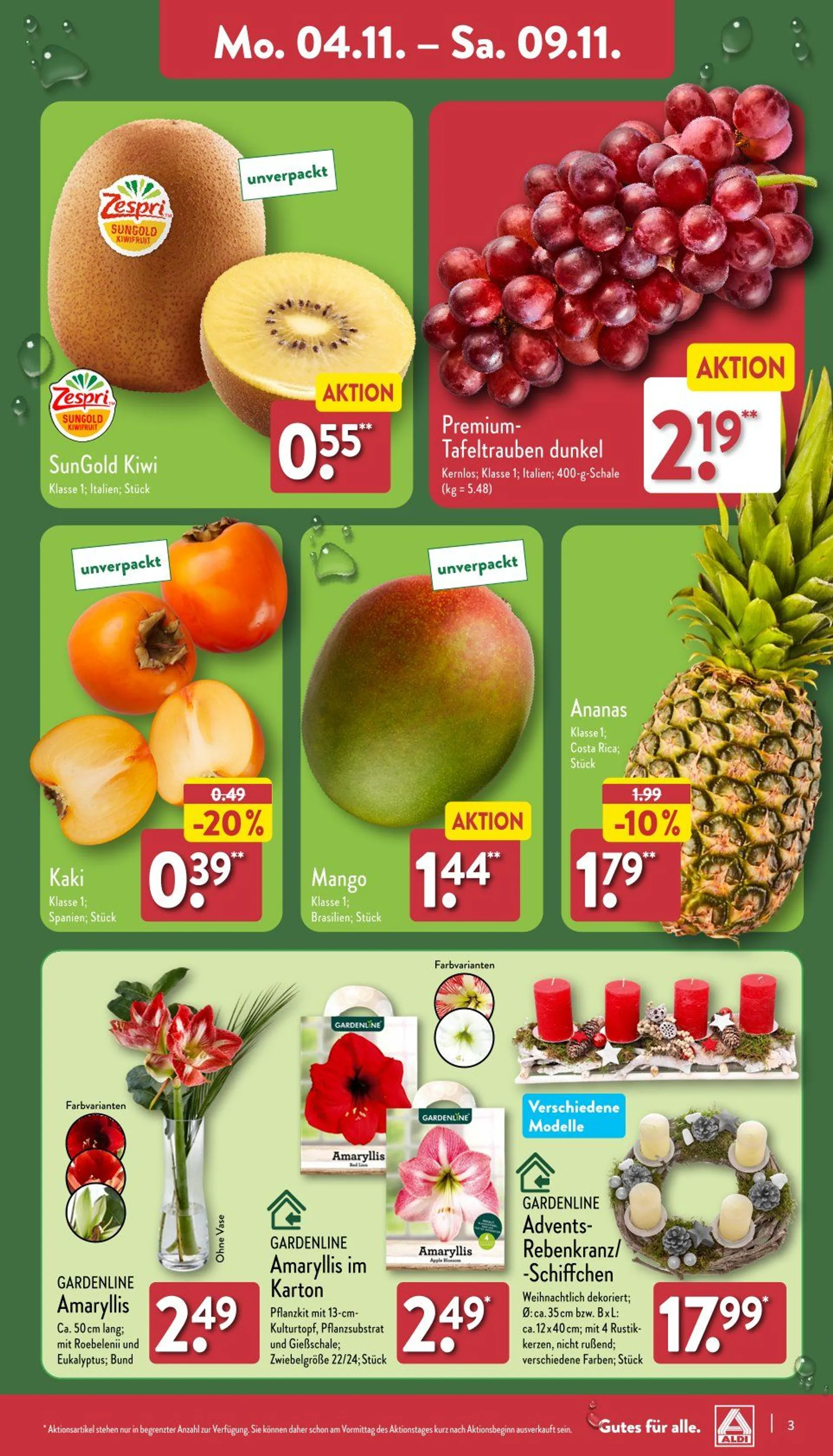 Aldi Nord Prospekt von 4. November bis 11. November 2024 - Prospekt seite 3