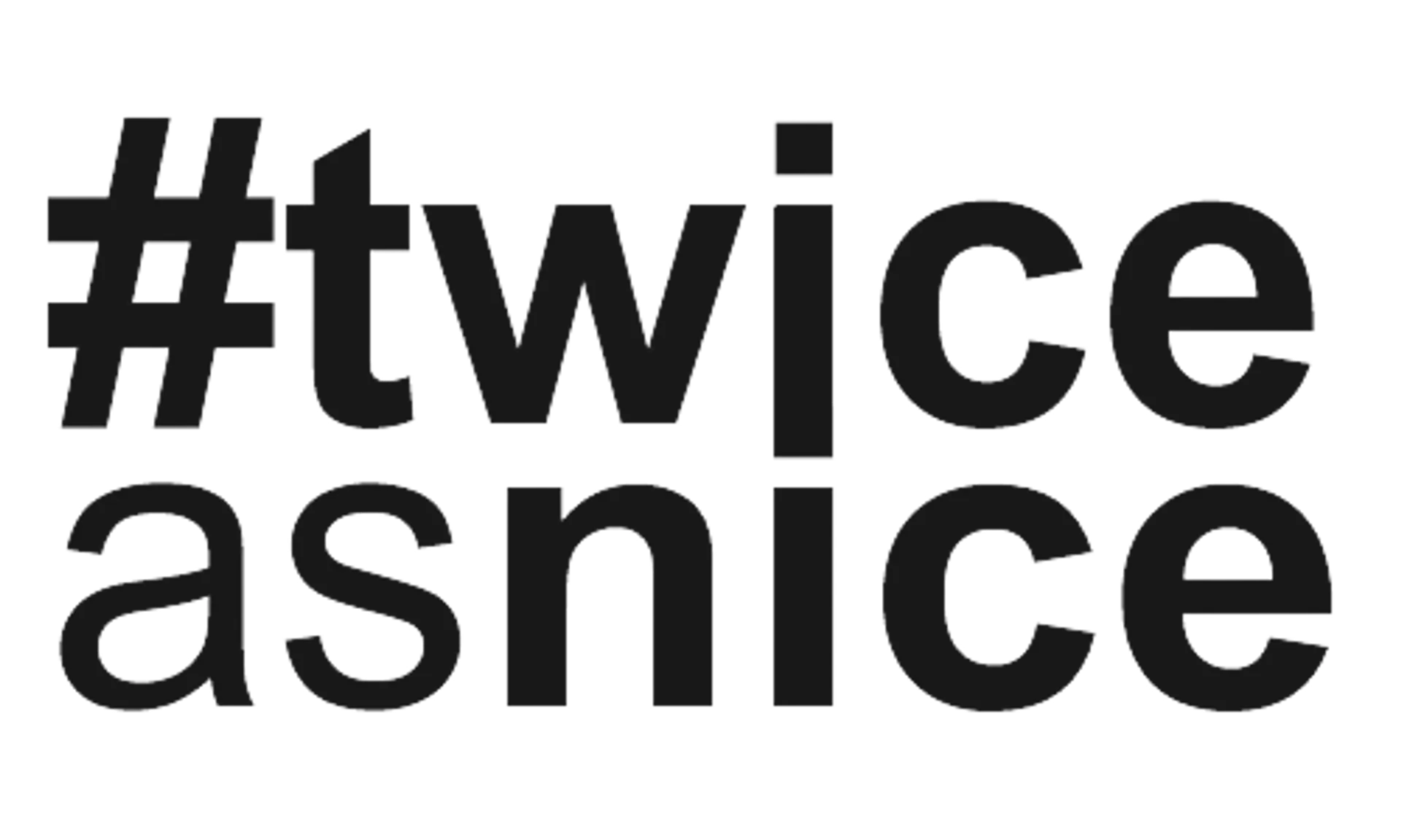 TWICE AS NICE logo
