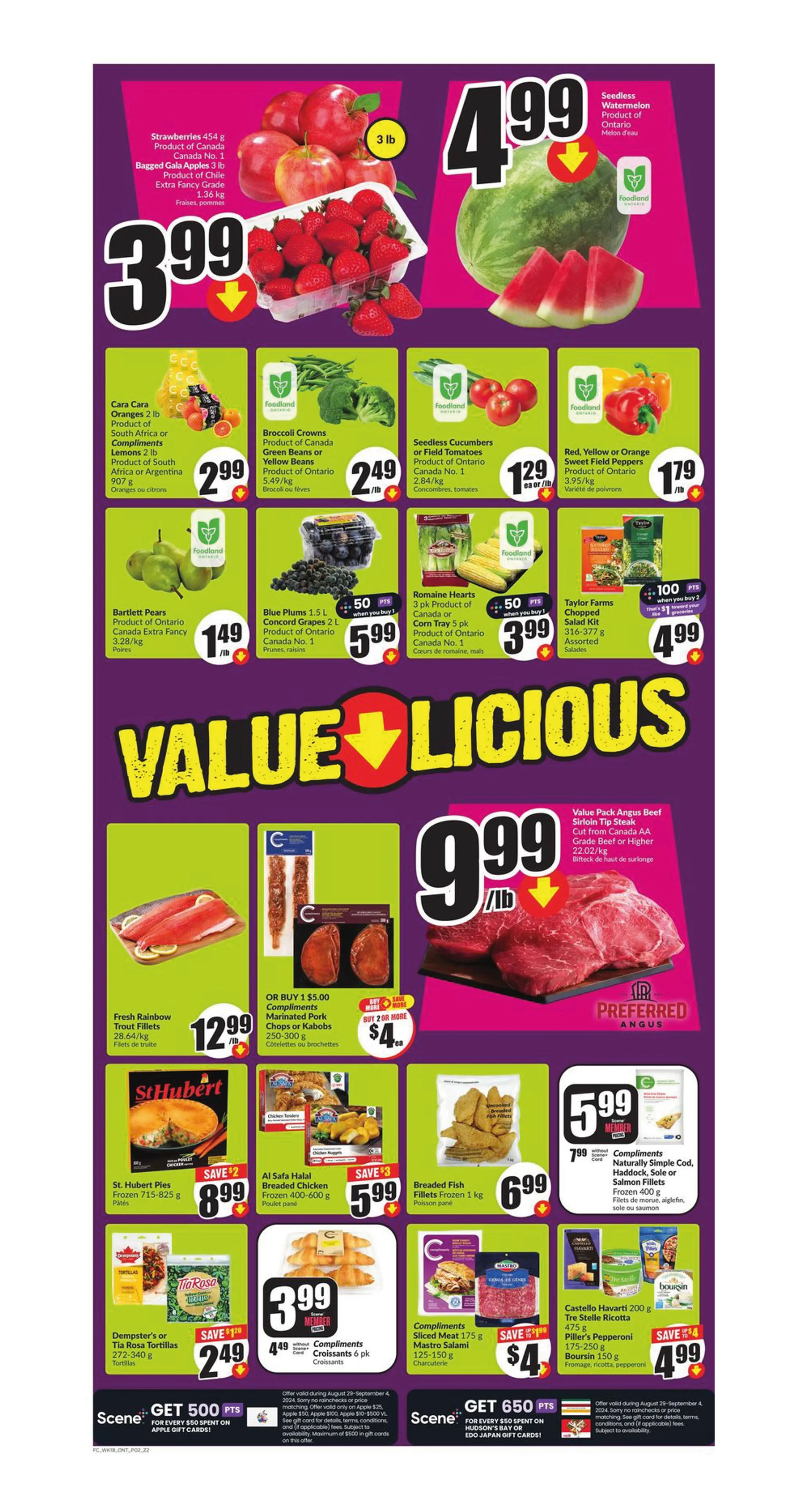 FreshCo Chalo Weekly Ad from August 29 to September 4 2024 - flyer page 2