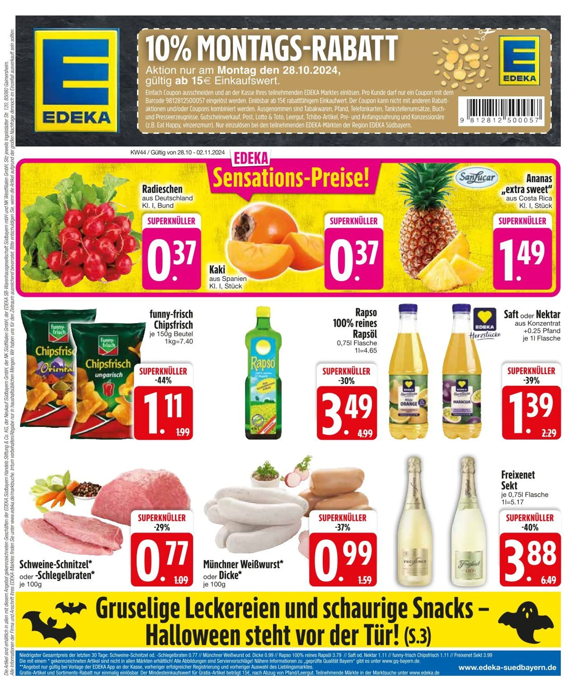 Edeka Prospekt von 28. Oktober bis 2. November 2024 - Prospekt seite 3