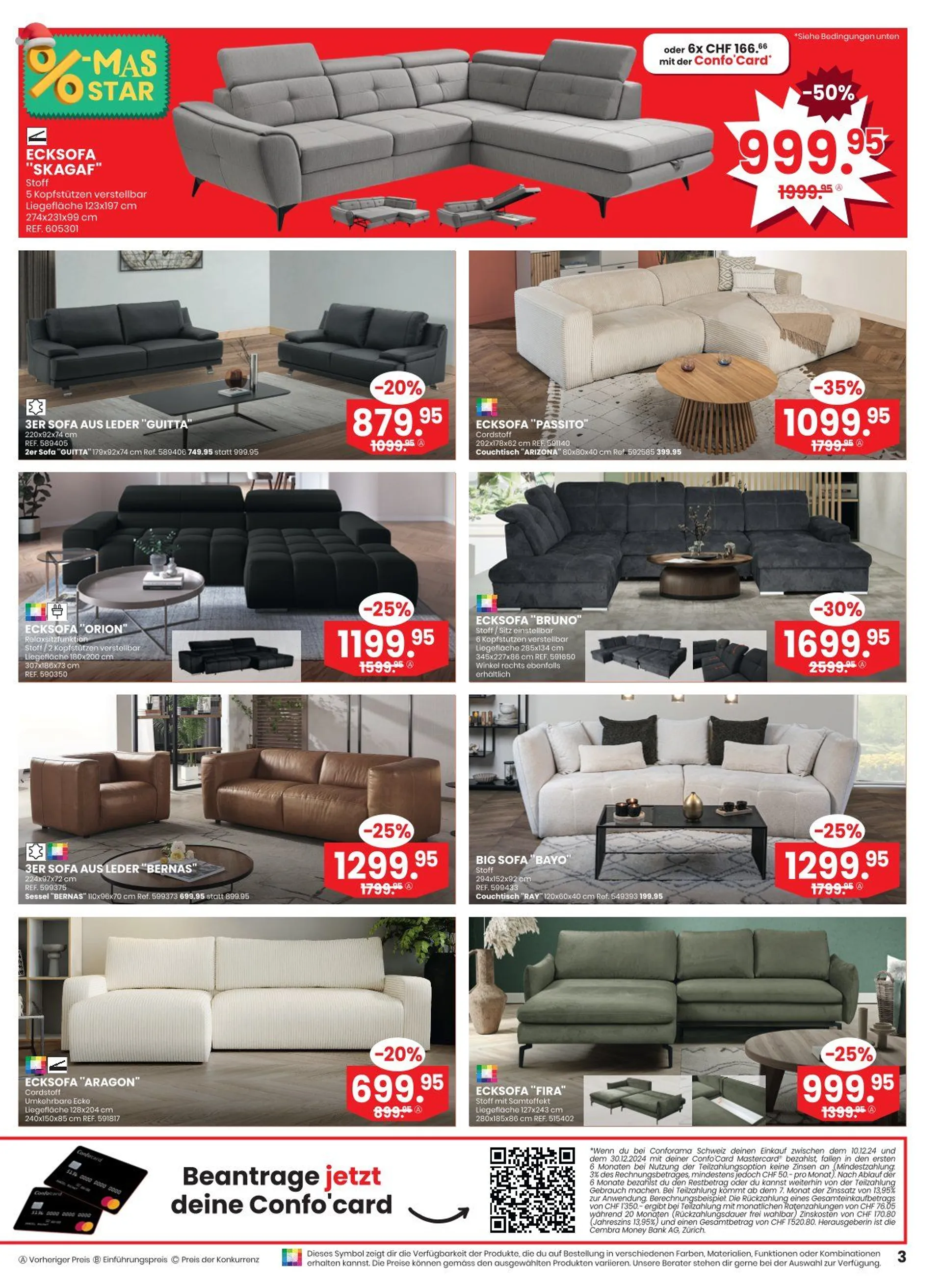 Conforama Prospekt von 19. Dezember bis 30. Dezember 2024 - Prospekt seite  3