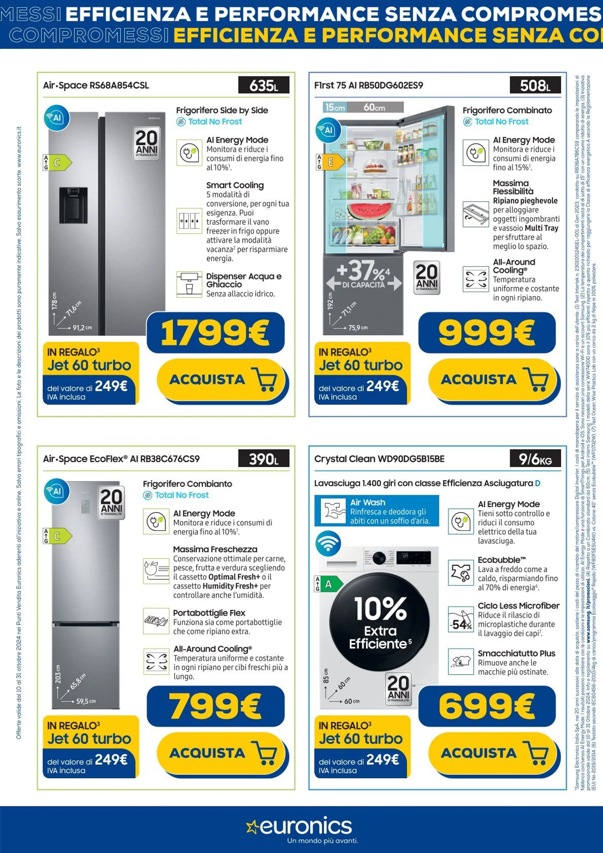 Euronics Brochure Offerte da 10 ottobre a 31 ottobre di 2024 - Pagina del volantino 3