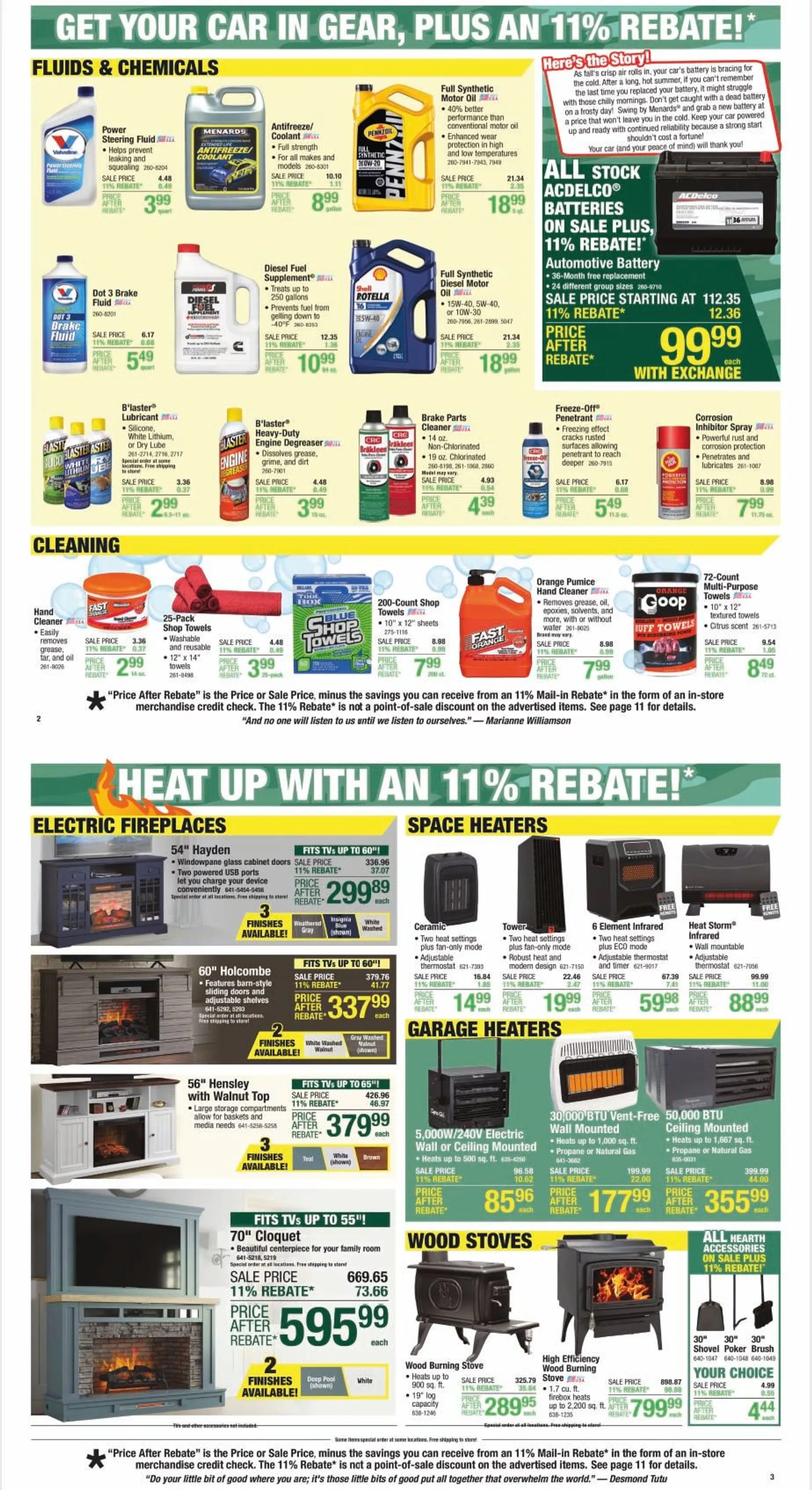 Weekly ad Menards Weekly Flyer from October 24 to November 3 2024 - Page 2