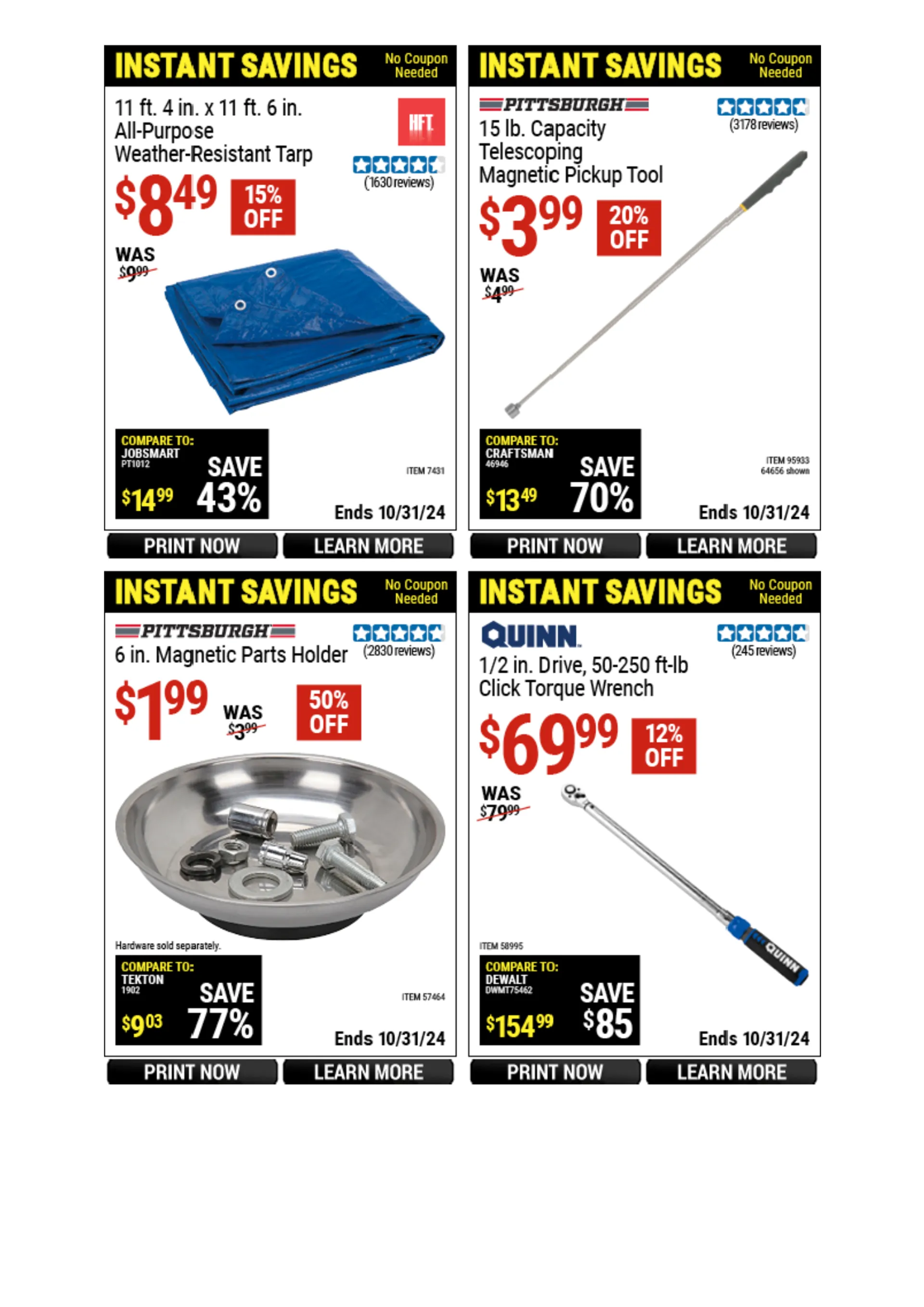 Weekly ad Harbor Freight Weekly Ad from October 21 to October 27 2024 - Page 30