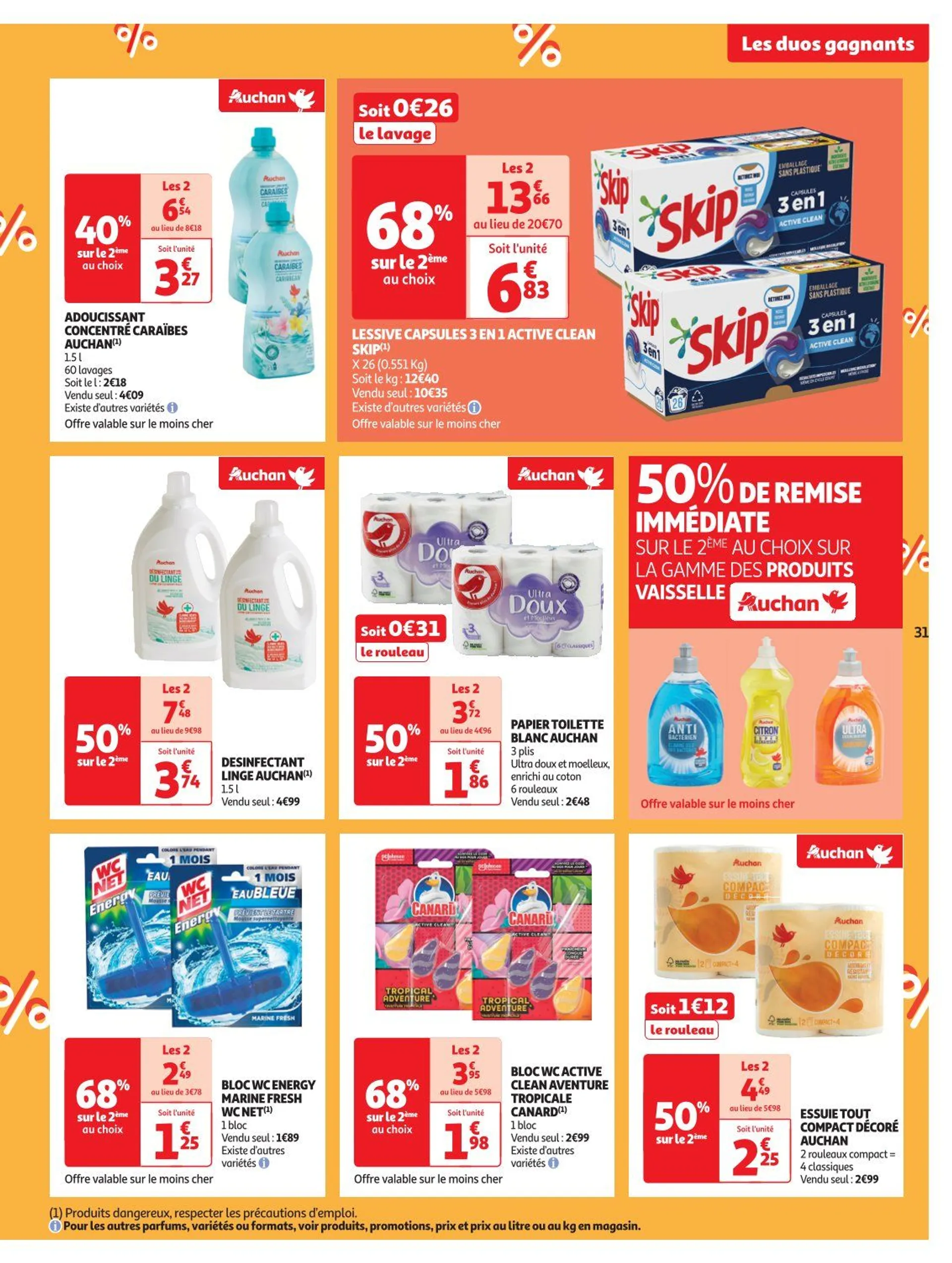 Auchan Offres de brochures du 24 septembre au 6 octobre 2024 - Catalogue page 31