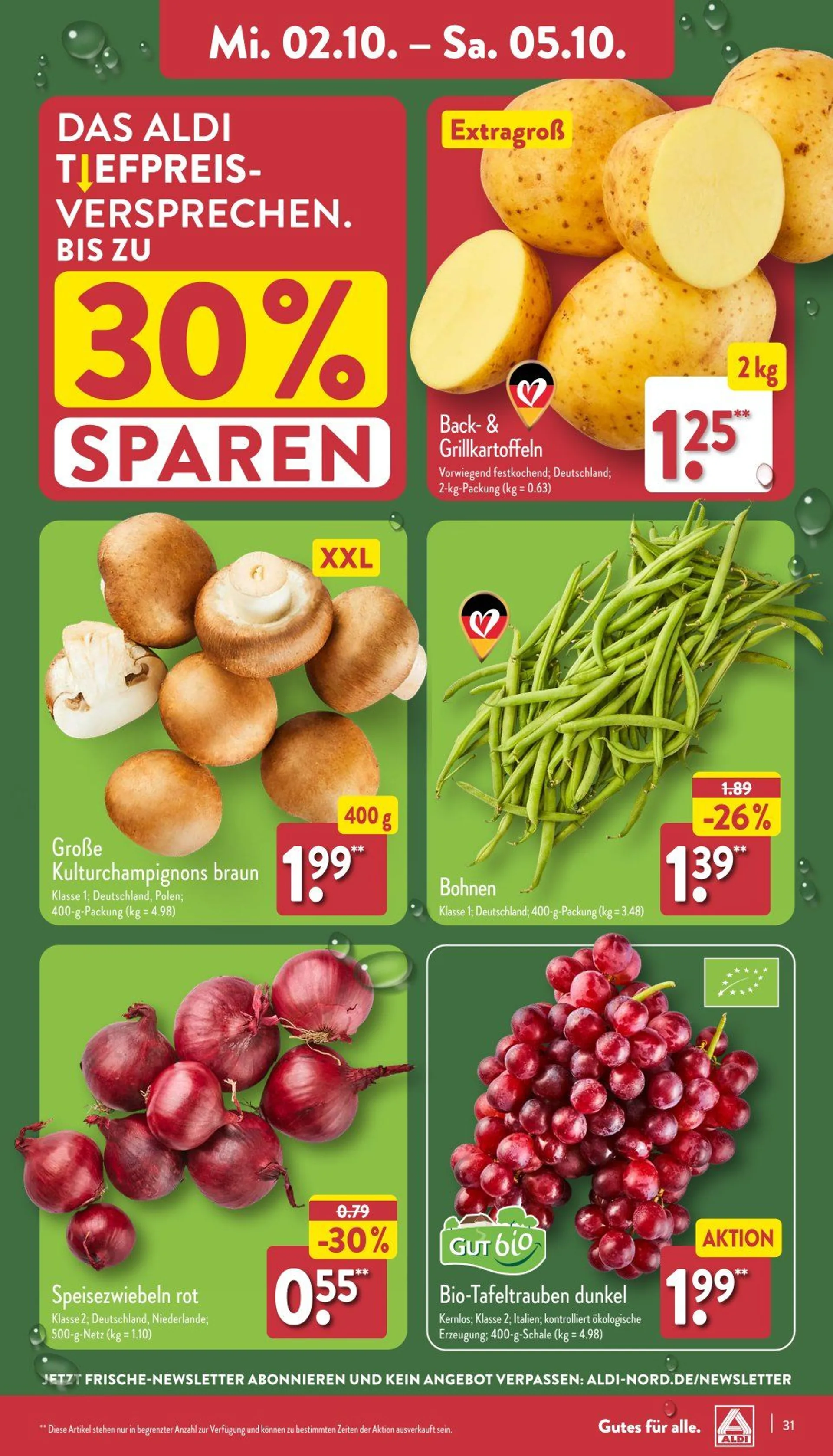 ALDI Nord Prospekts Angebote Online von 30. September bis 5. Oktober 2024 - Prospekt seite 31