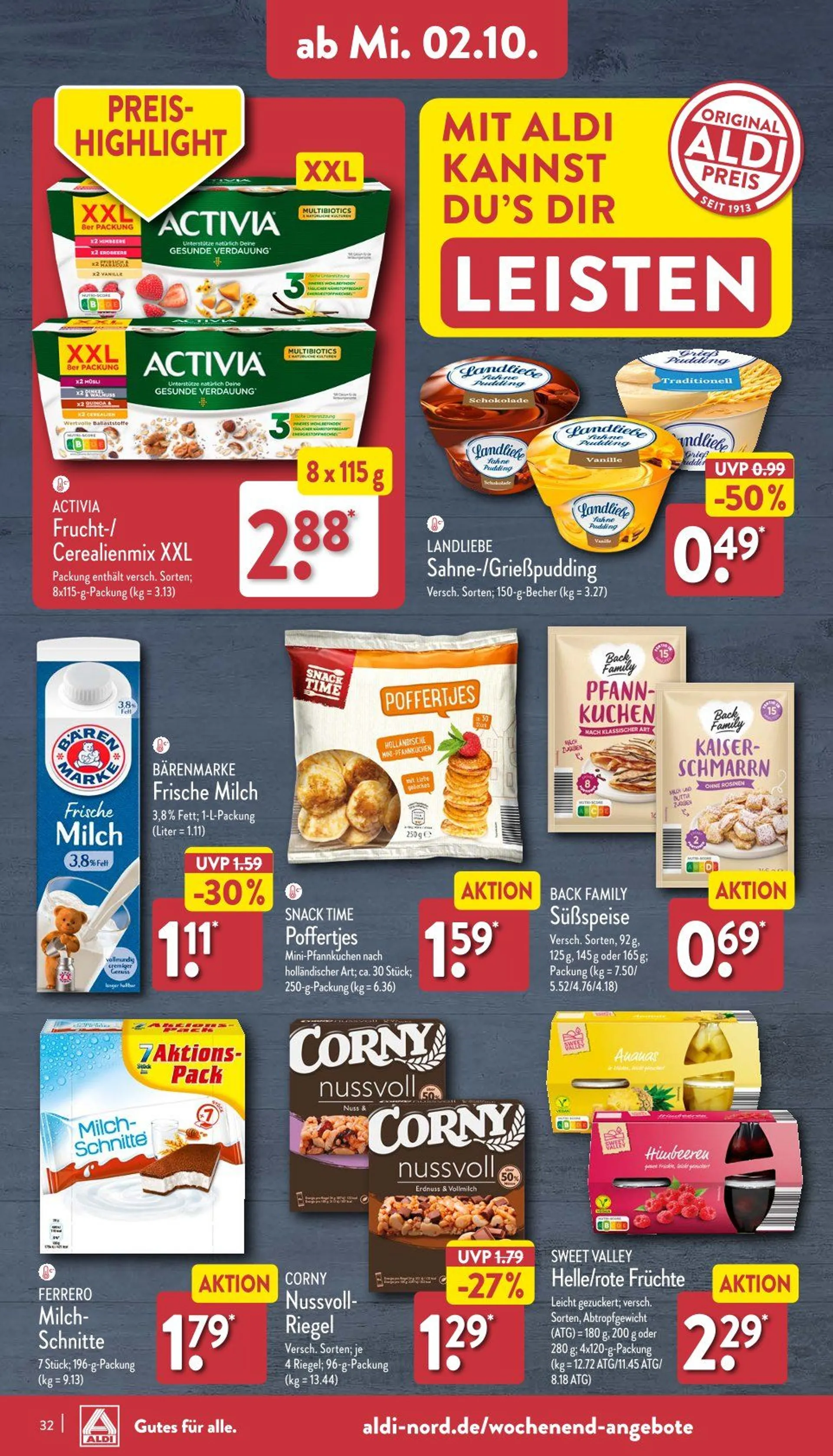 ALDI Nord Prospekts Angebote Online von 30. September bis 5. Oktober 2024 - Prospekt seite 32