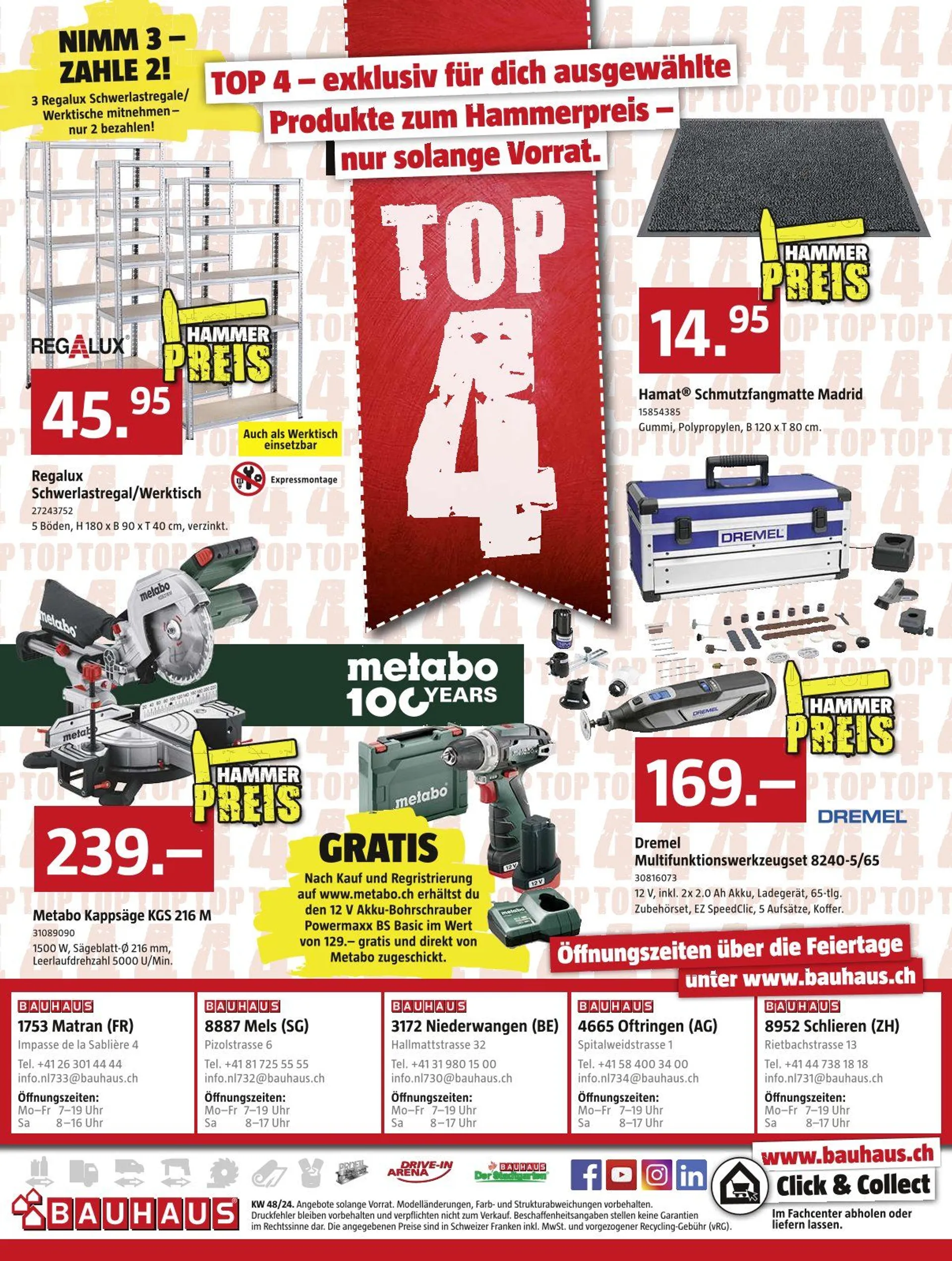 Bauhaus Broschyr Erbjudanden von 25. November bis 29. Dezember 2024 - Prospekt seite  32