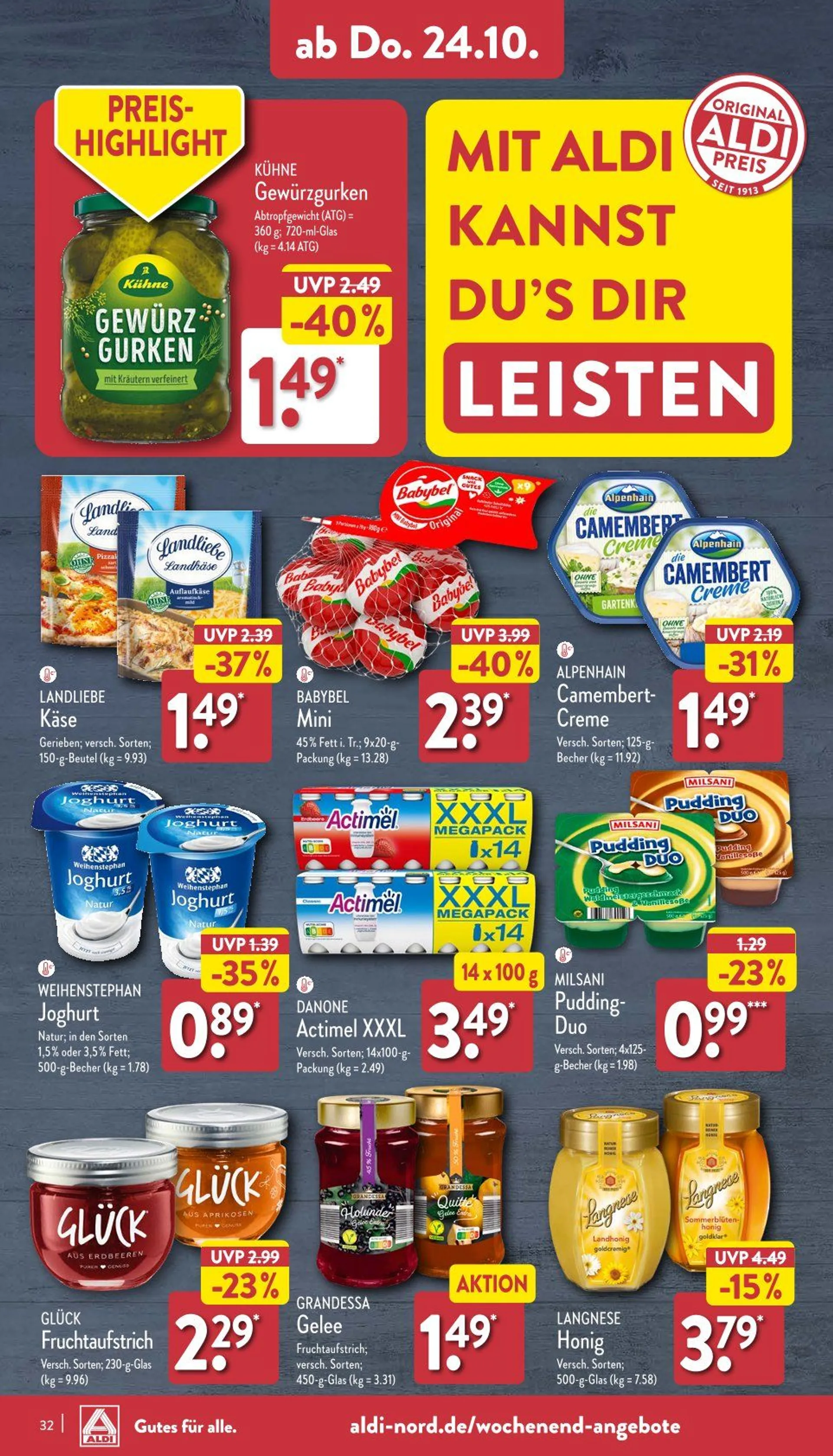 Aldi Nord Prospekt von 21. Oktober bis 26. Oktober 2024 - Prospekt seite 33