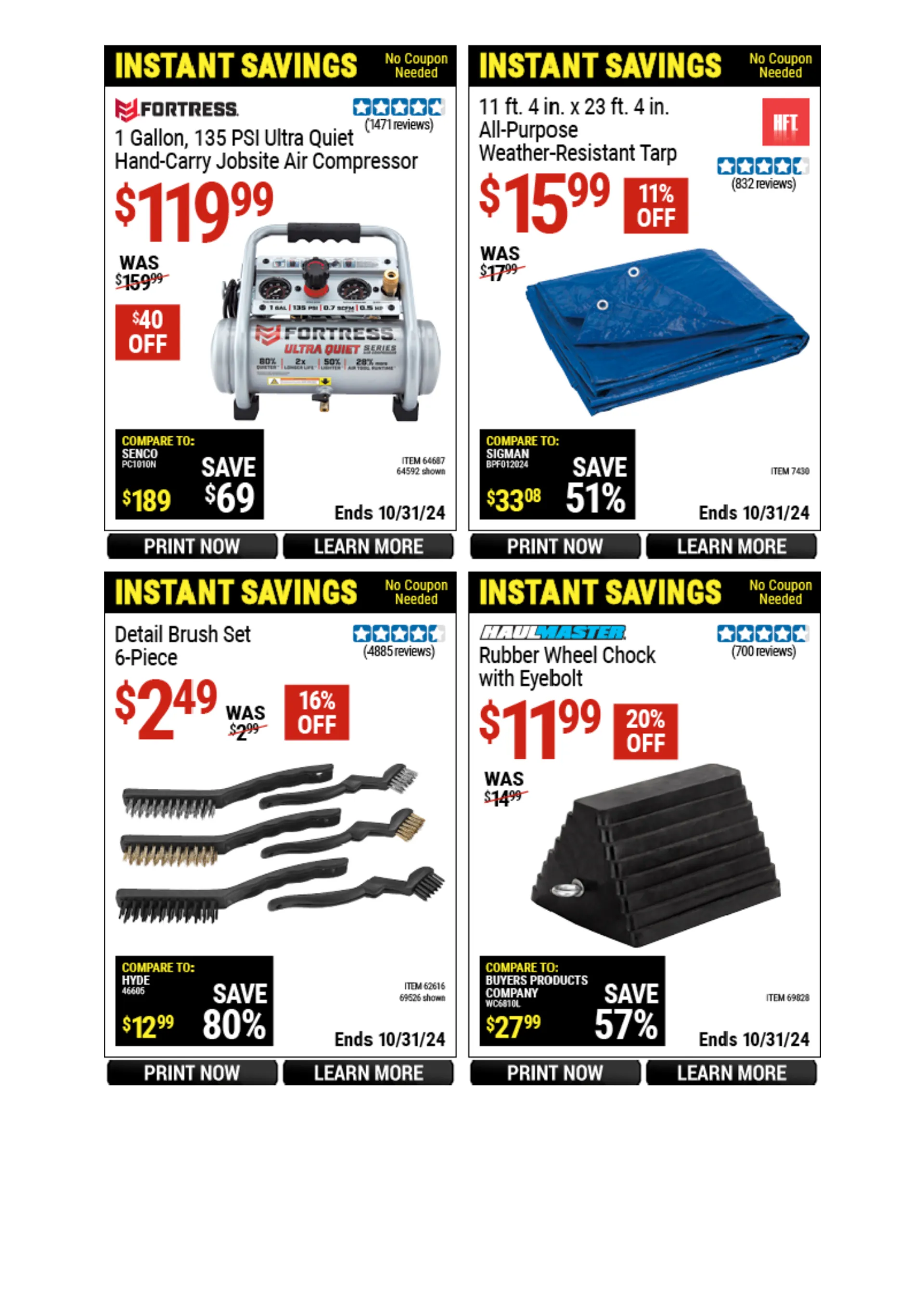 Weekly ad Harbor Freight Weekly Ad from October 21 to October 27 2024 - Page 31