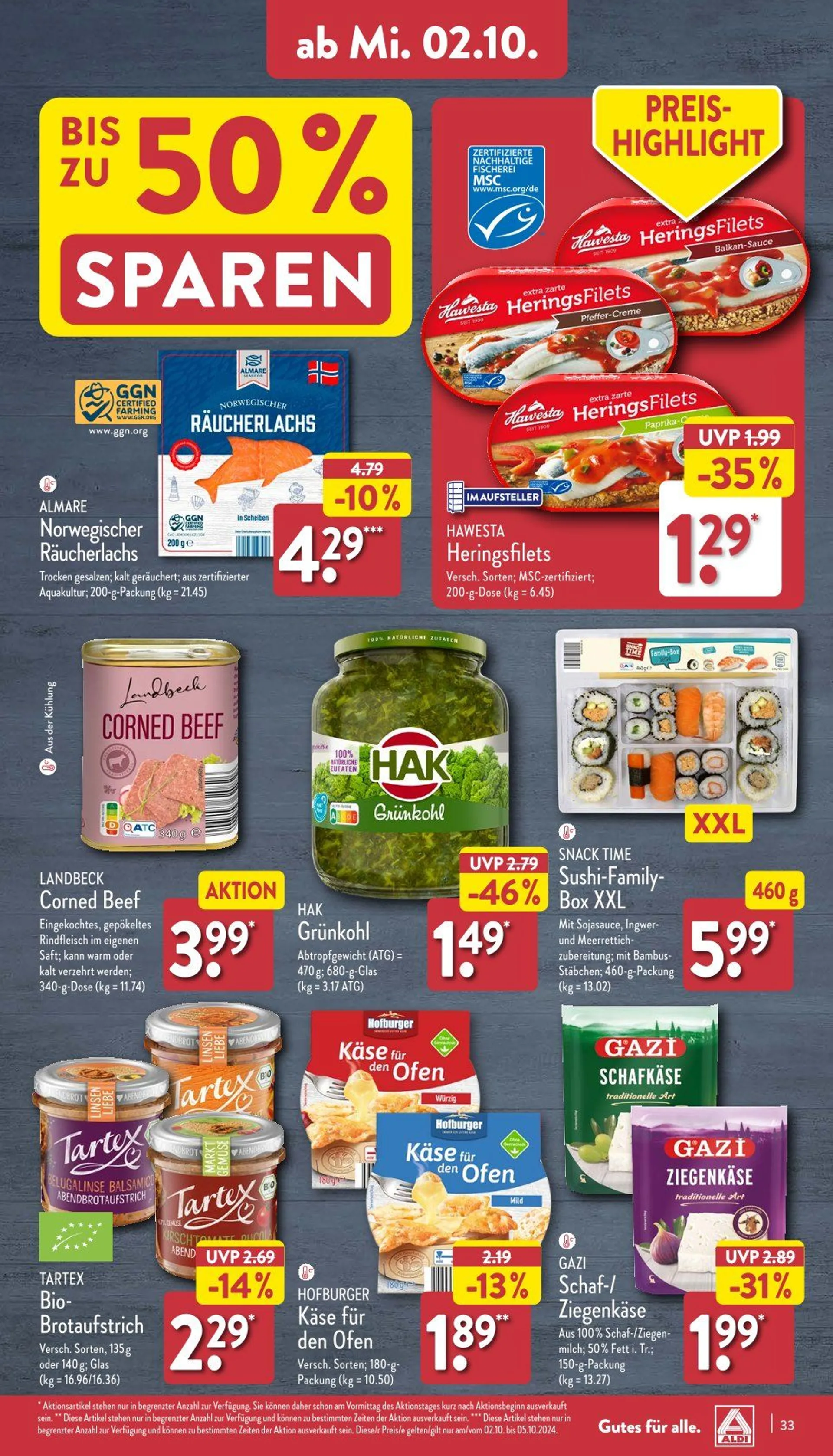 ALDI Nord Prospekts Angebote Online von 30. September bis 5. Oktober 2024 - Prospekt seite 33