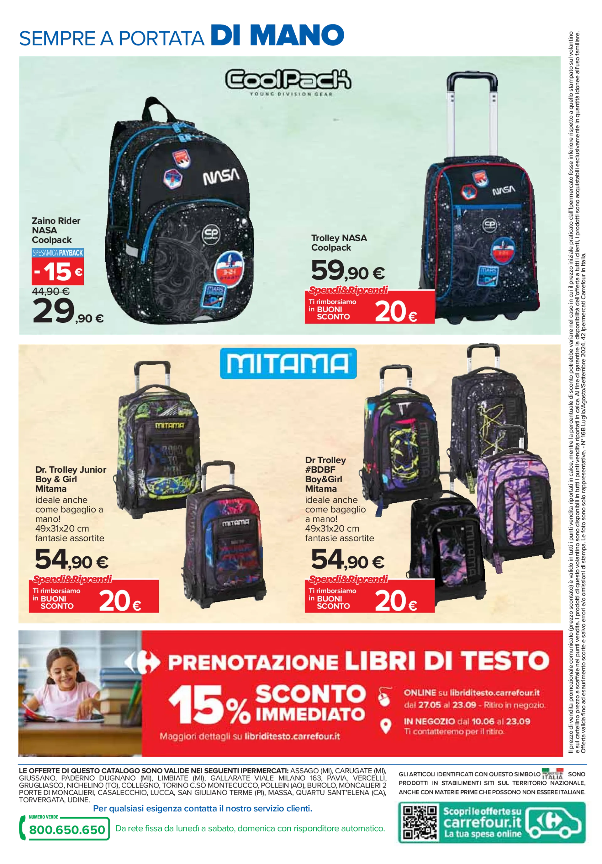 OFFERTA SPECIALE DI CARREFOUR da 25 luglio a 5 settembre di 2024 - Pagina del volantino 18