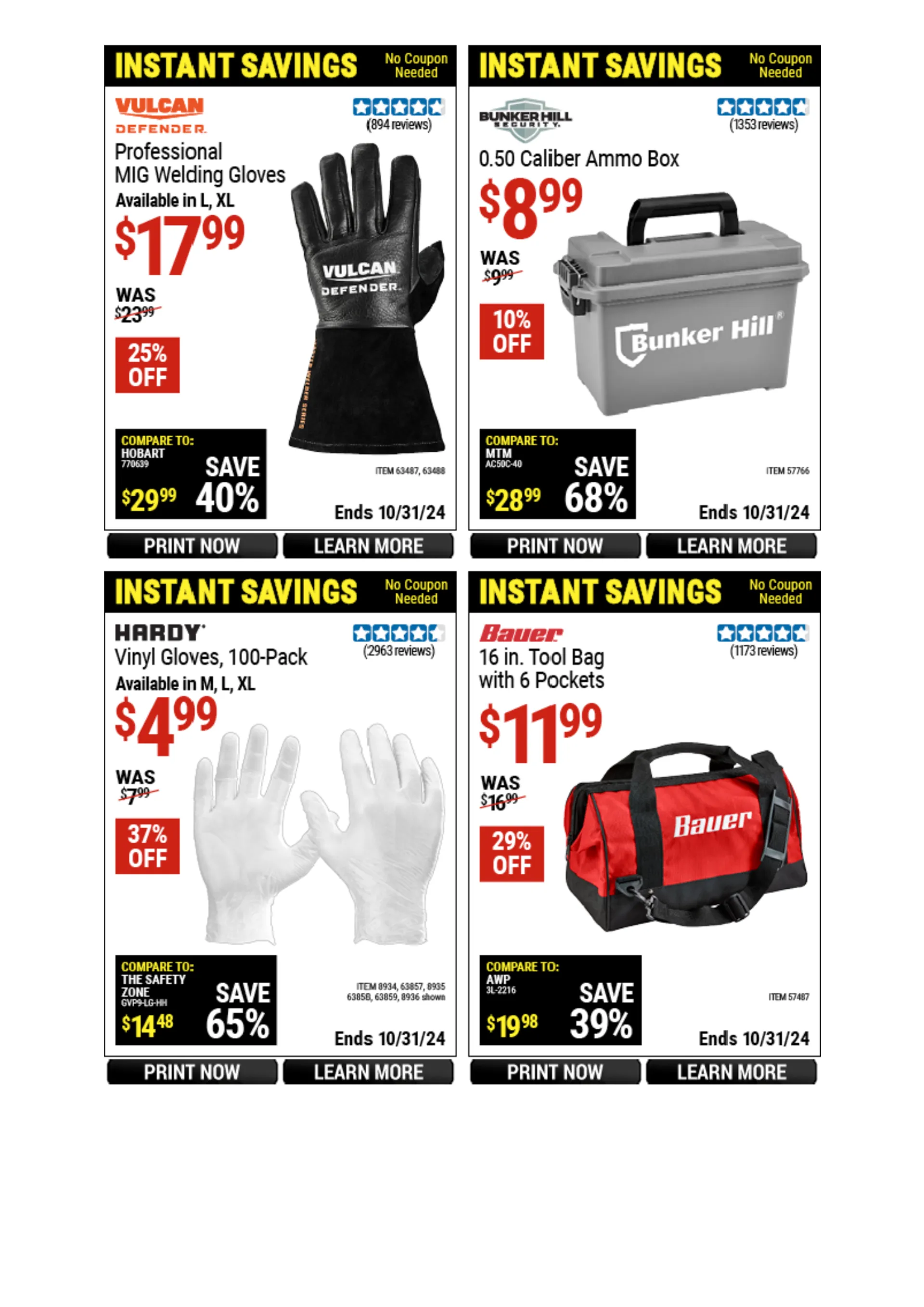 Weekly ad Harbor Freight Weekly Ad from October 21 to October 27 2024 - Page 33