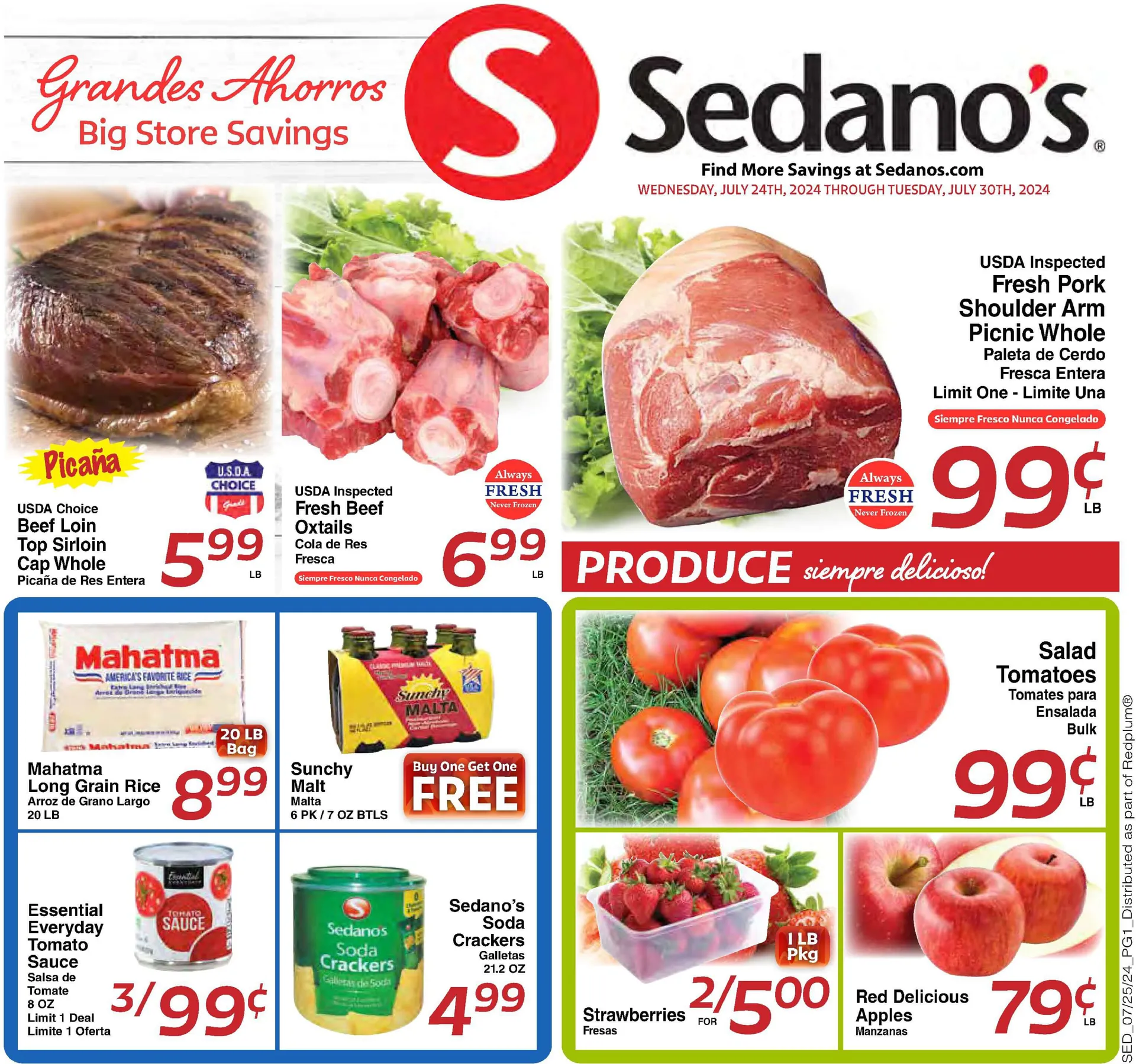 Weekly ad SEDANO'S SALES from July 24 to July 30 2024 - Page 