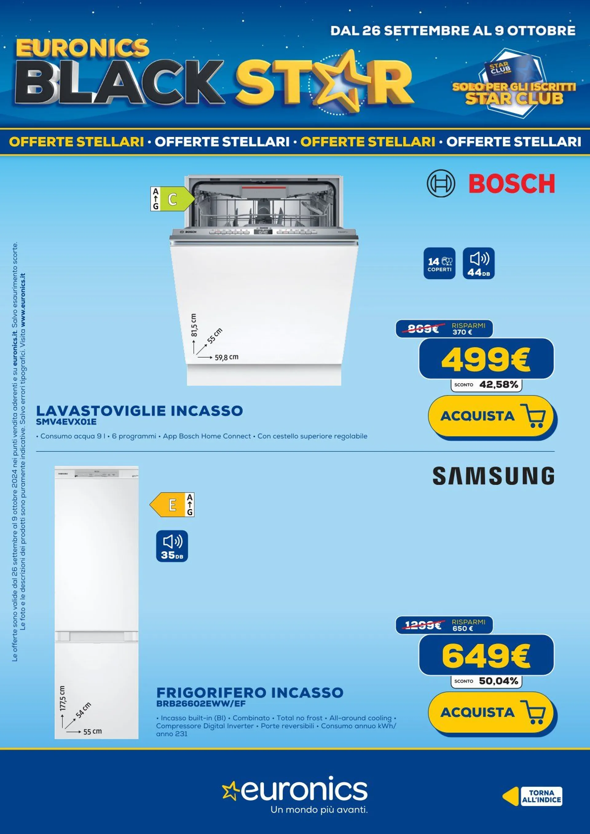 Euronics Brochure Offerte da 26 settembre a 9 ottobre di 2024 - Pagina del volantino 36