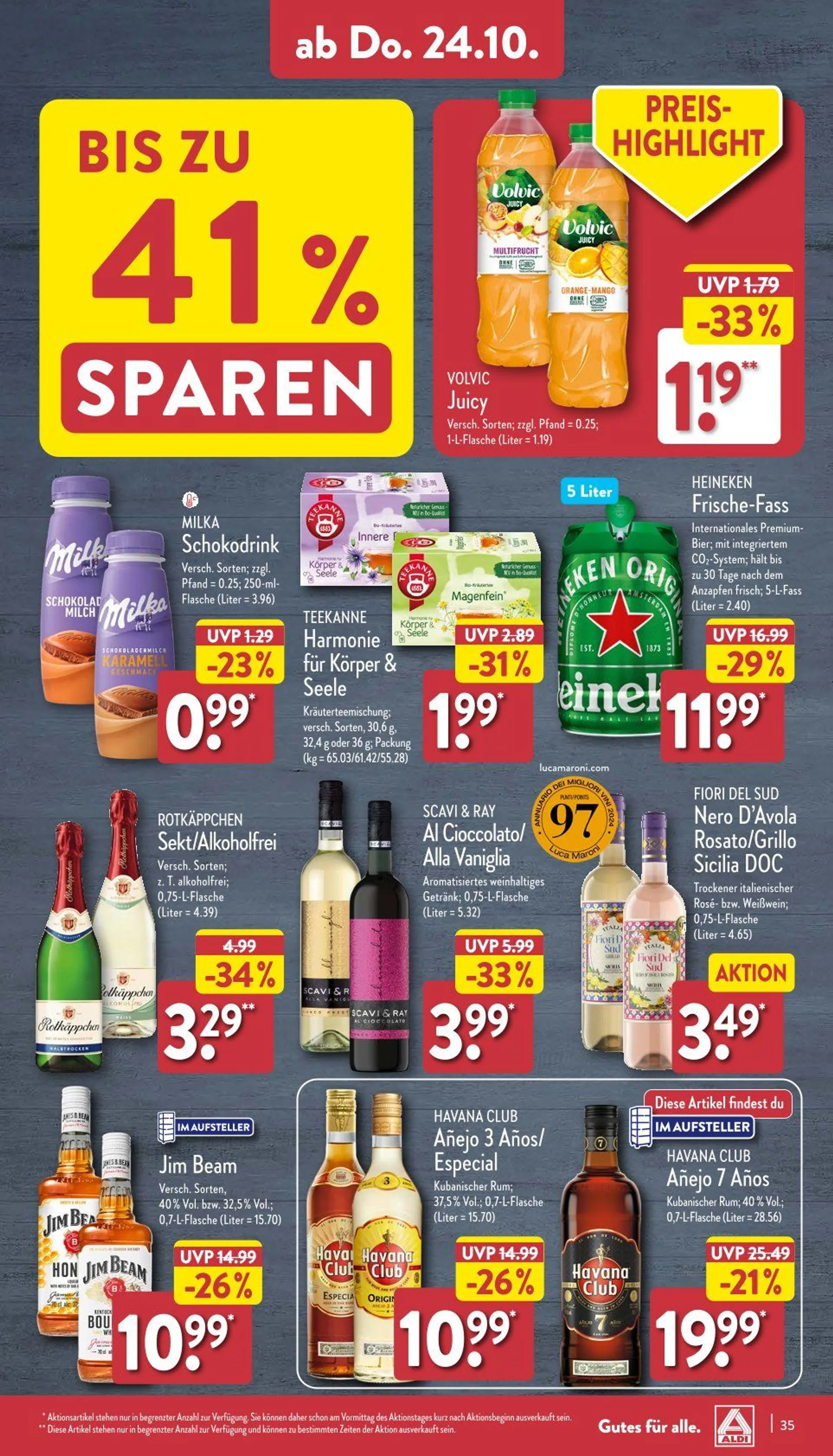 Aldi Nord Prospekt von 21. Oktober bis 26. Oktober 2024 - Prospekt seite 36