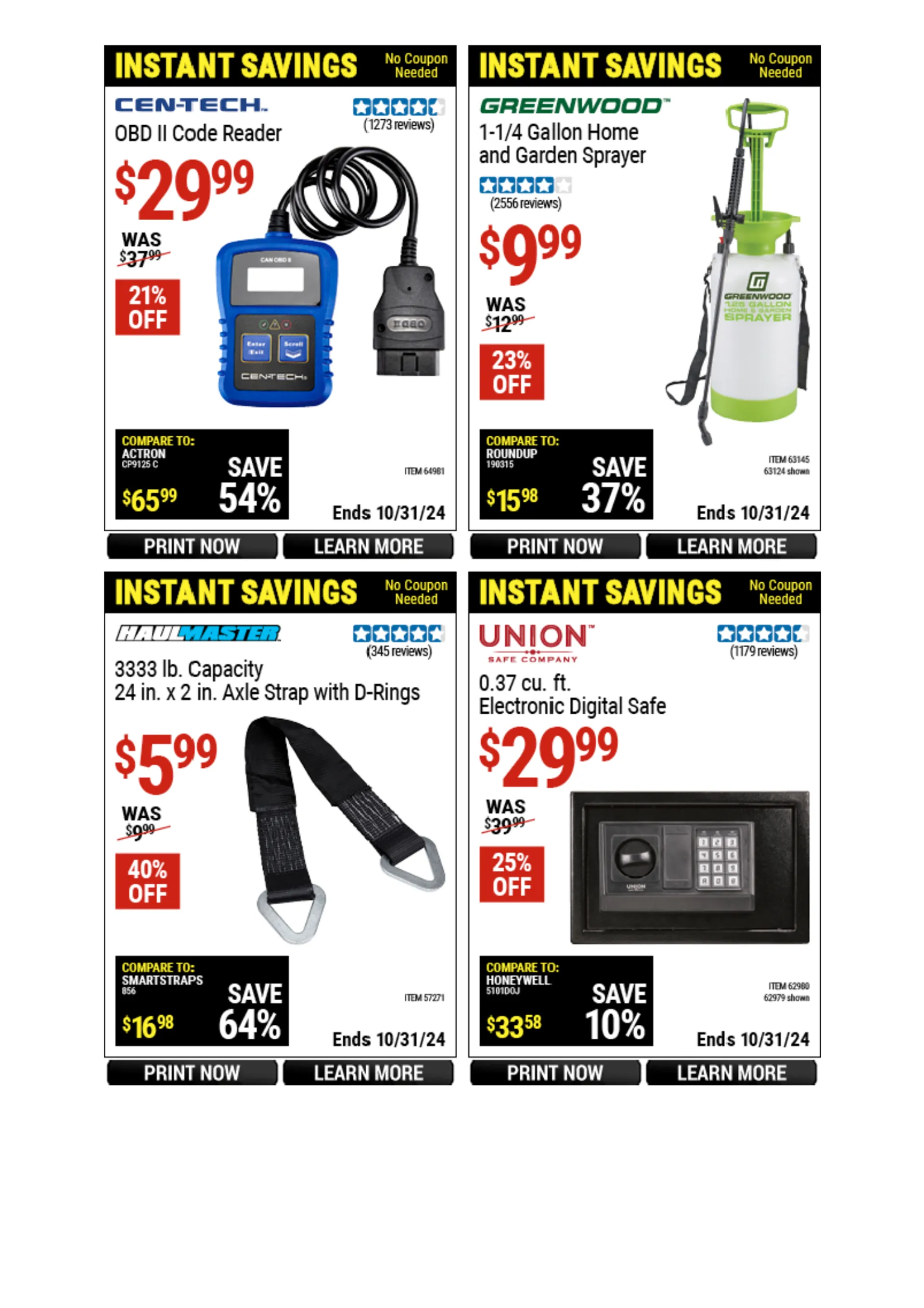 Weekly ad Harbor Freight Weekly Ad from October 21 to October 27 2024 - Page 35