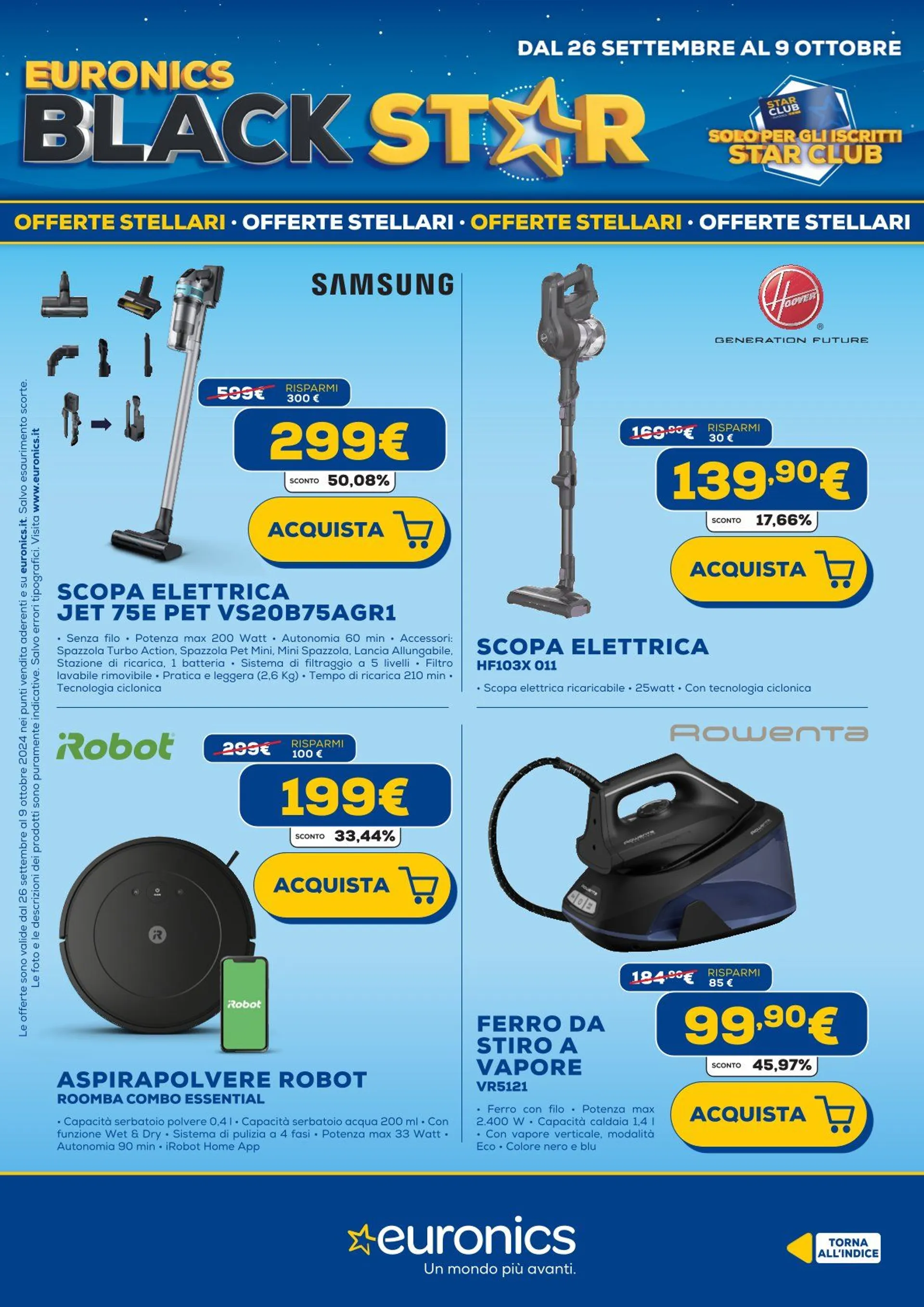 Euronics Brochure Offerte da 26 settembre a 9 ottobre di 2024 - Pagina del volantino 35