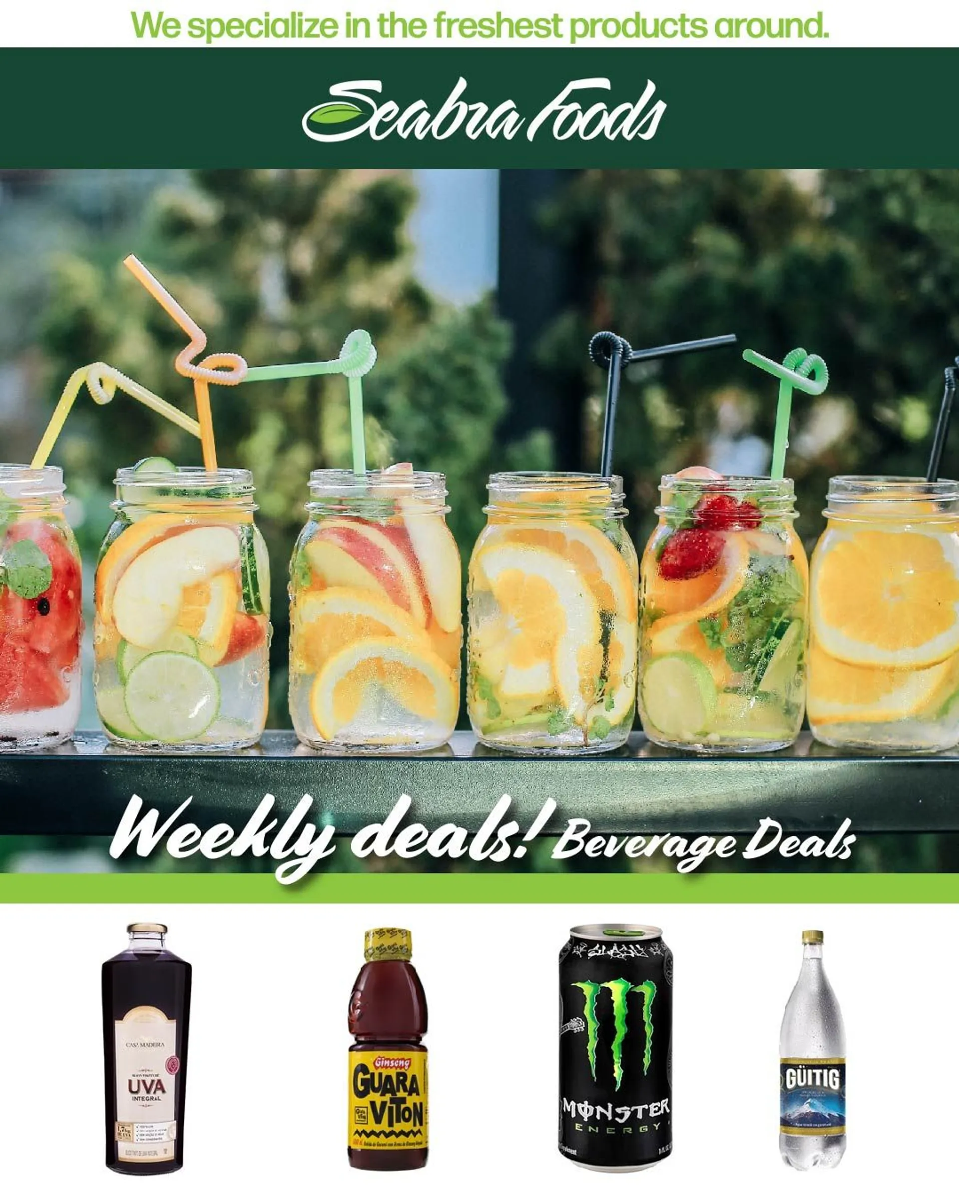 Weekly ad Seabra Foods Beverage Deals from July 21 to July 26 2024 - Page 