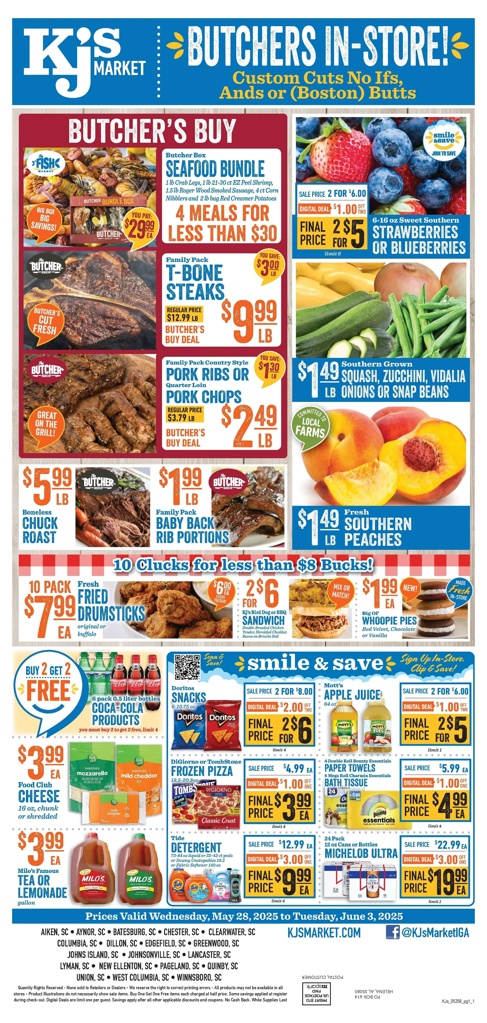 Weekly ad KJ´s Market Sales from May 28 to June 3 2025 - Page 1