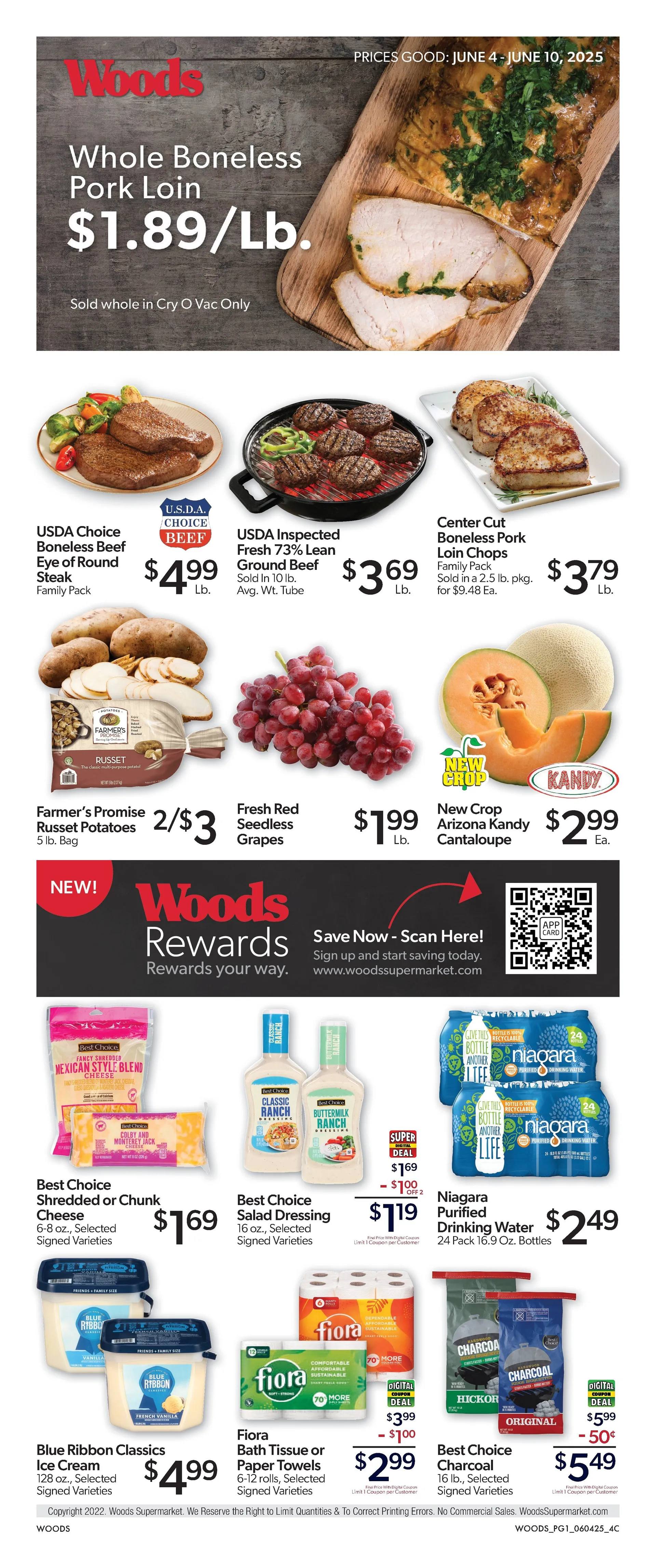 Weekly ad Woods Supermarket weekly ads from June 4 to June 10 2025 - Page 1