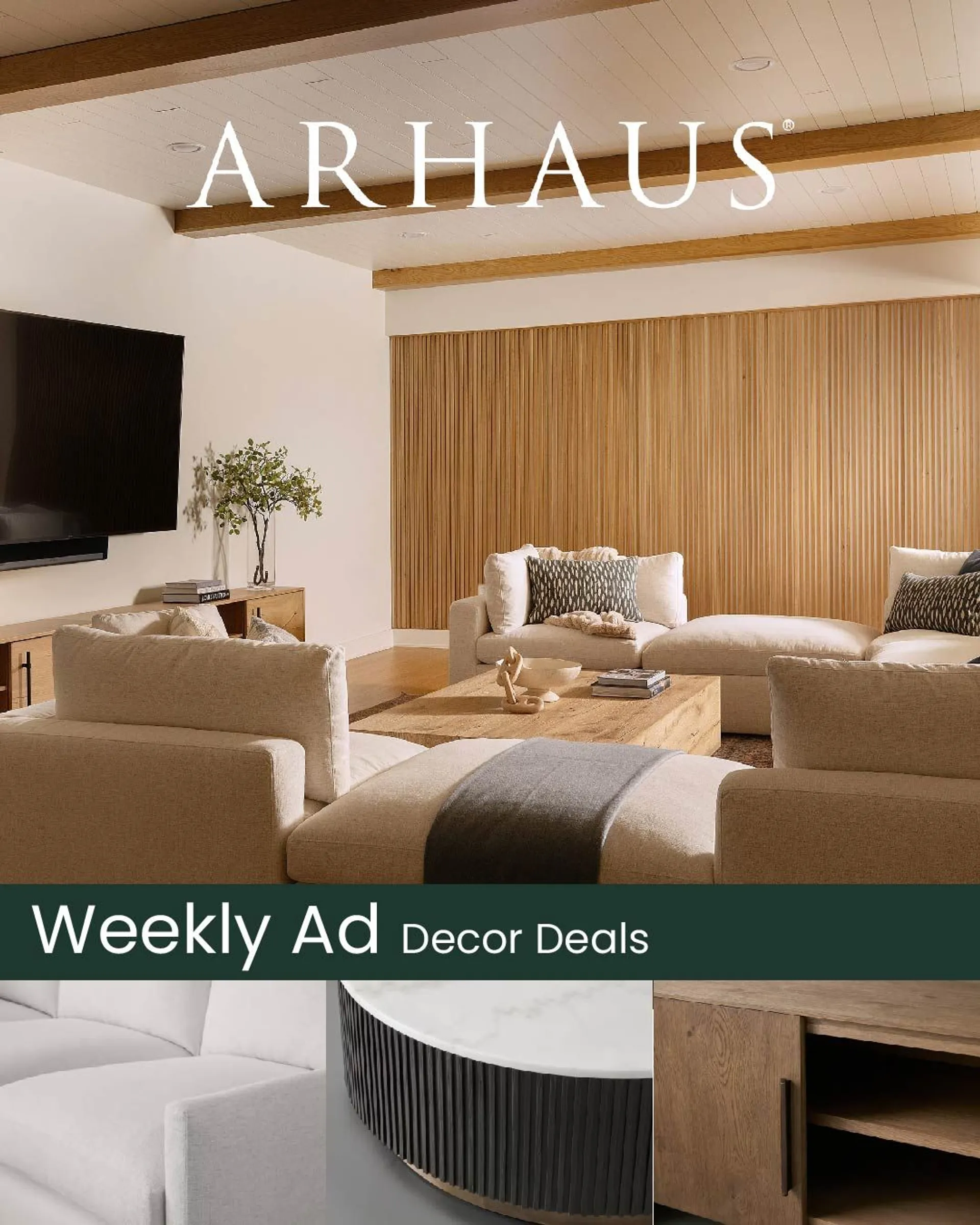 Weekly ad Arhaus Home Decor Deals from June 15 to June 20 2024 - Page 1