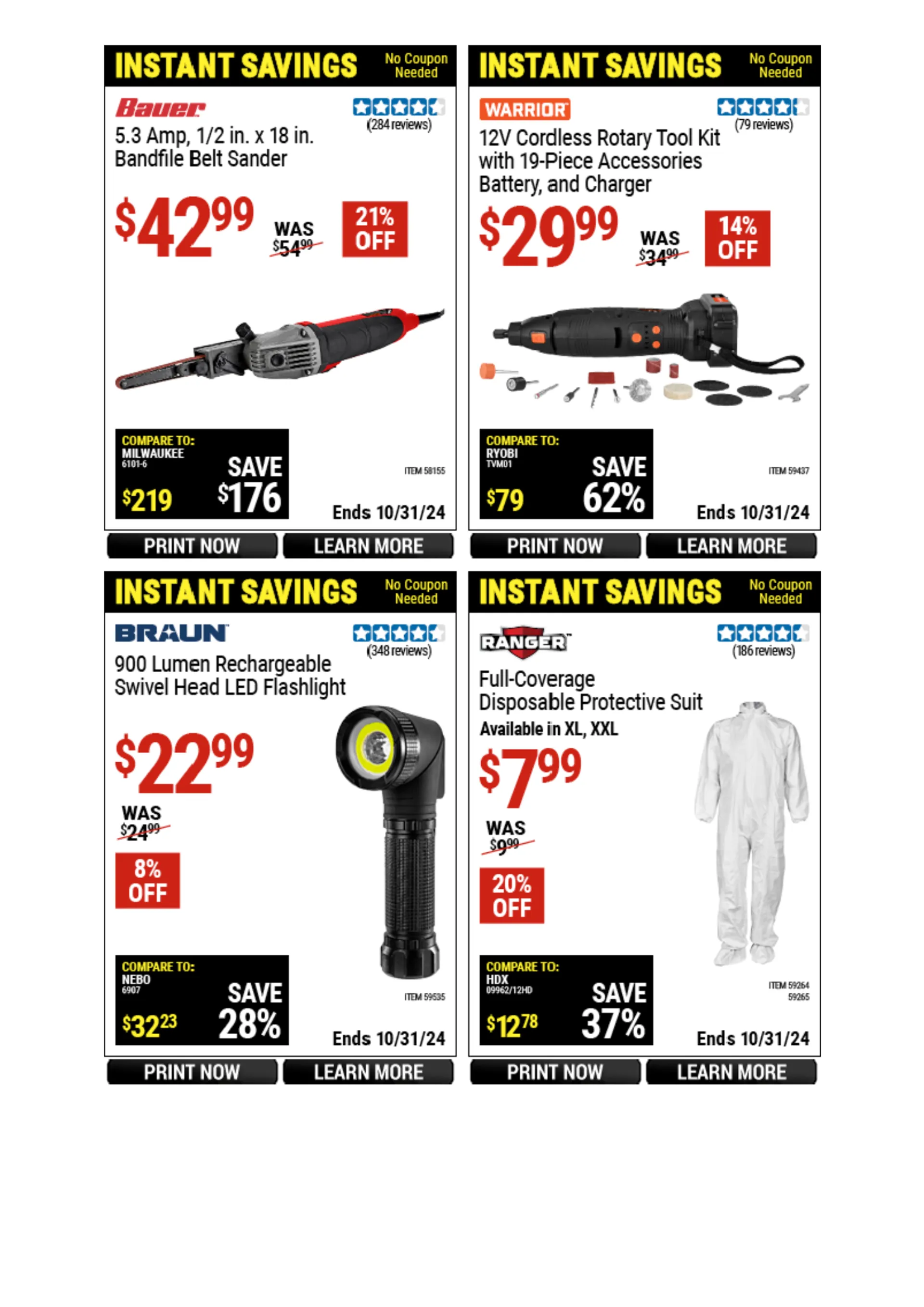 Weekly ad Harbor Freight Weekly Ad from October 21 to October 27 2024 - Page 36