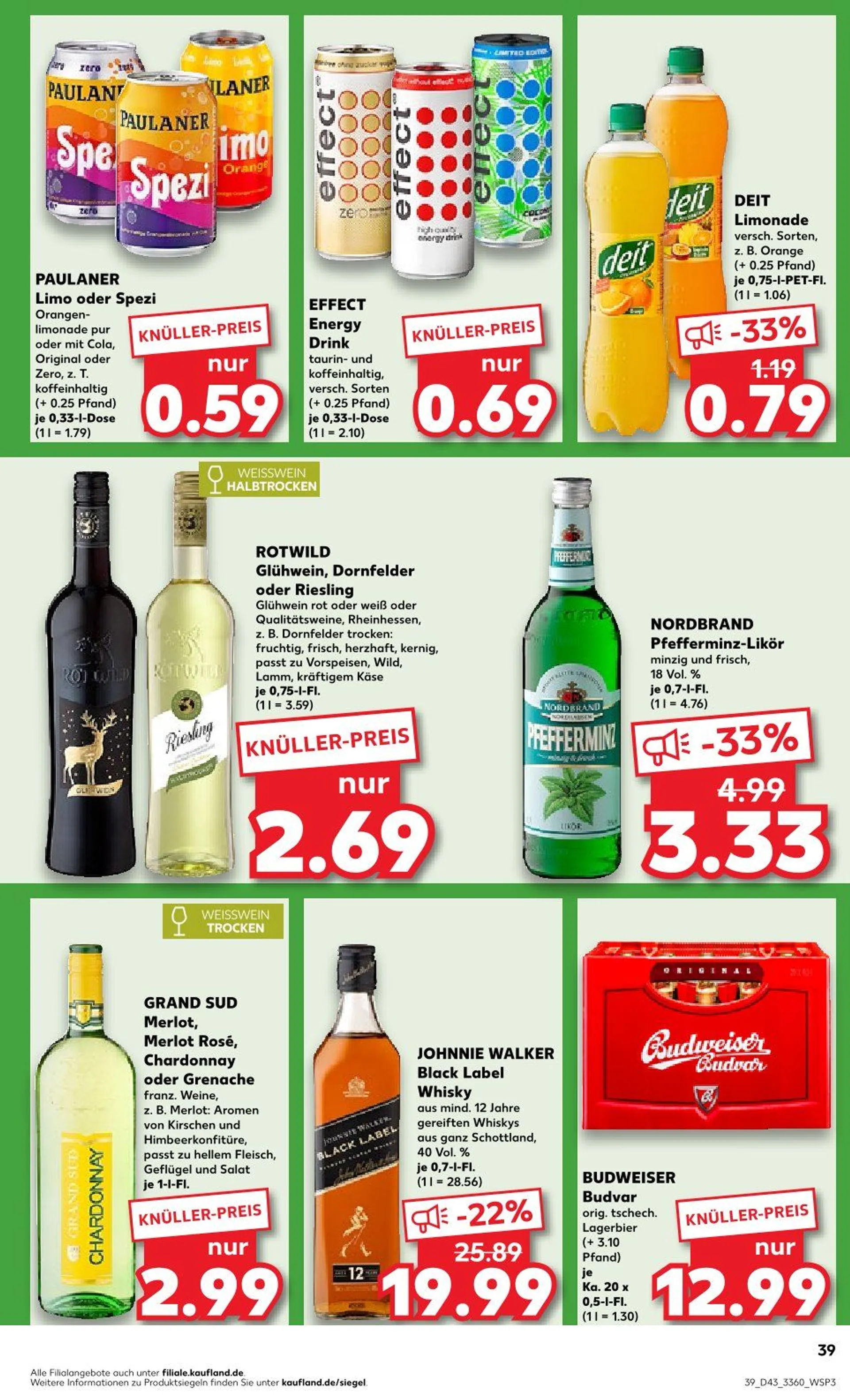 Kaufland Prospekts von 24. Oktober bis 30. Oktober 2024 - Prospekt seite 39