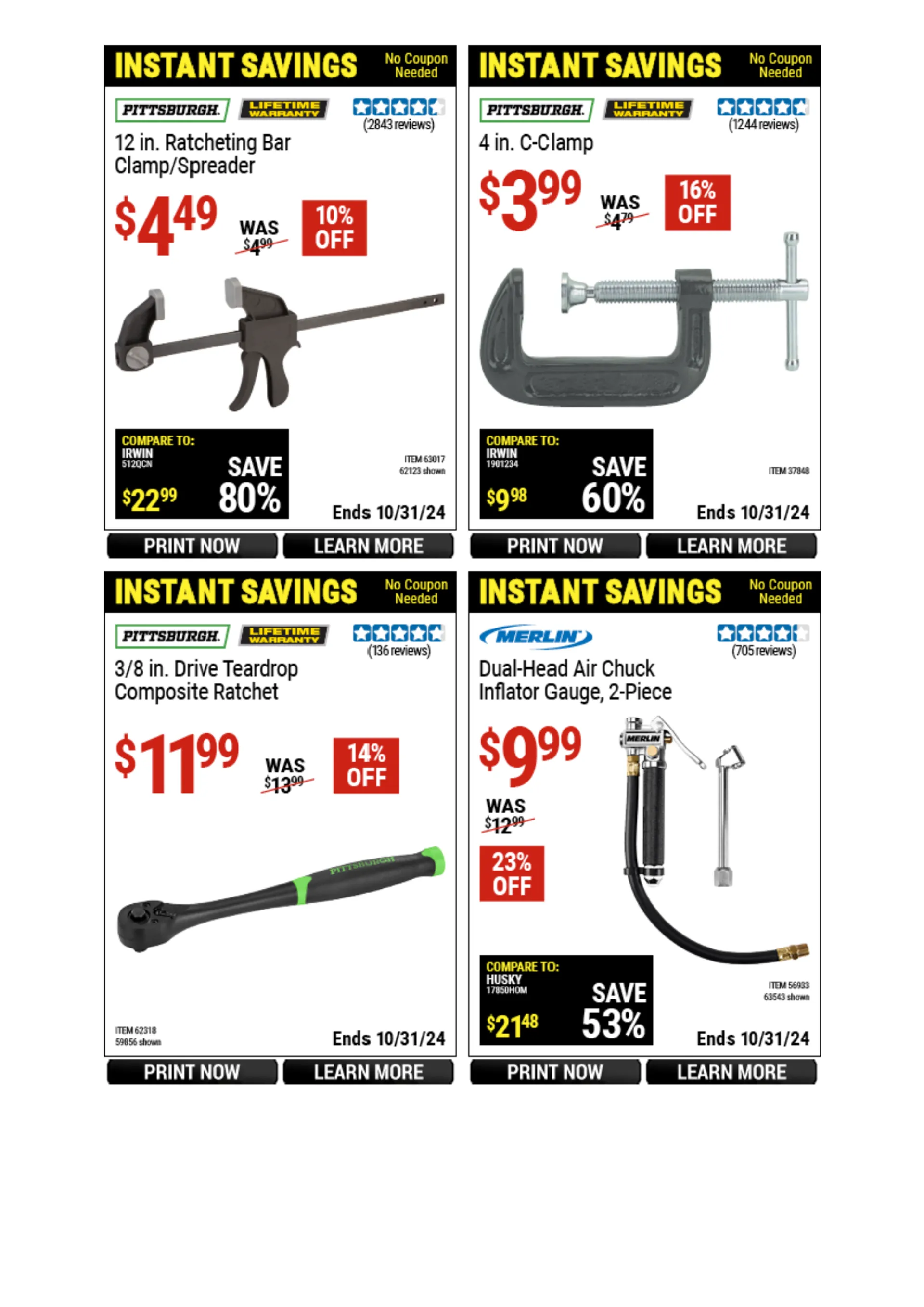 Weekly ad Harbor Freight Weekly Ad from October 21 to October 27 2024 - Page 38