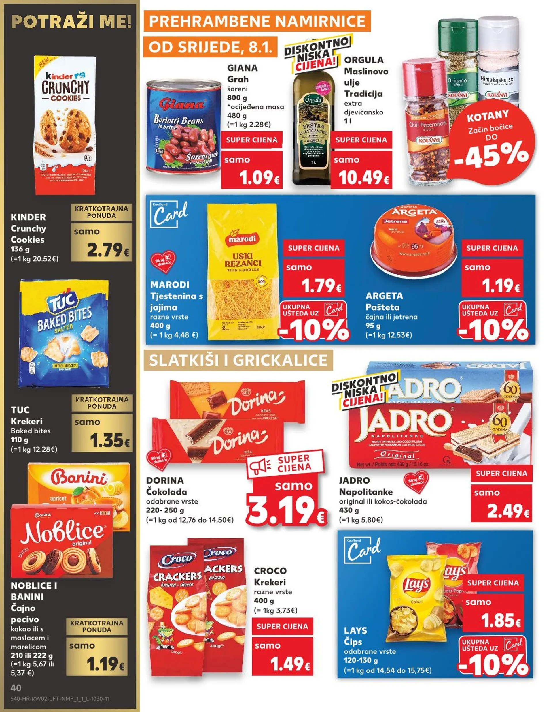 Katalog Kaufland Posebna ponuda trgovine od 8. siječnja do 14. siječnja 2025. - Pregled Stranica 40