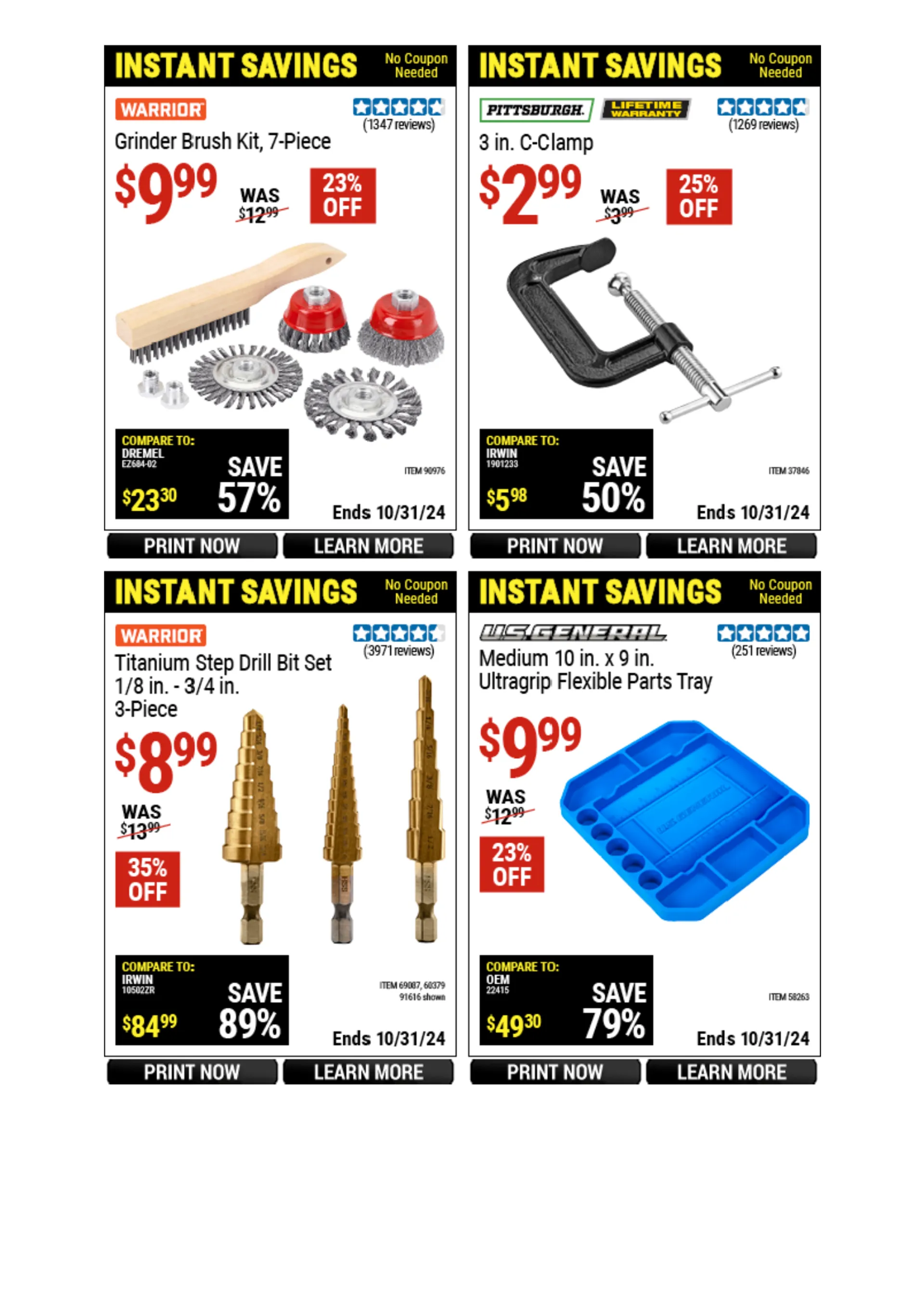 Weekly ad Harbor Freight Weekly Ad from October 21 to October 27 2024 - Page 39