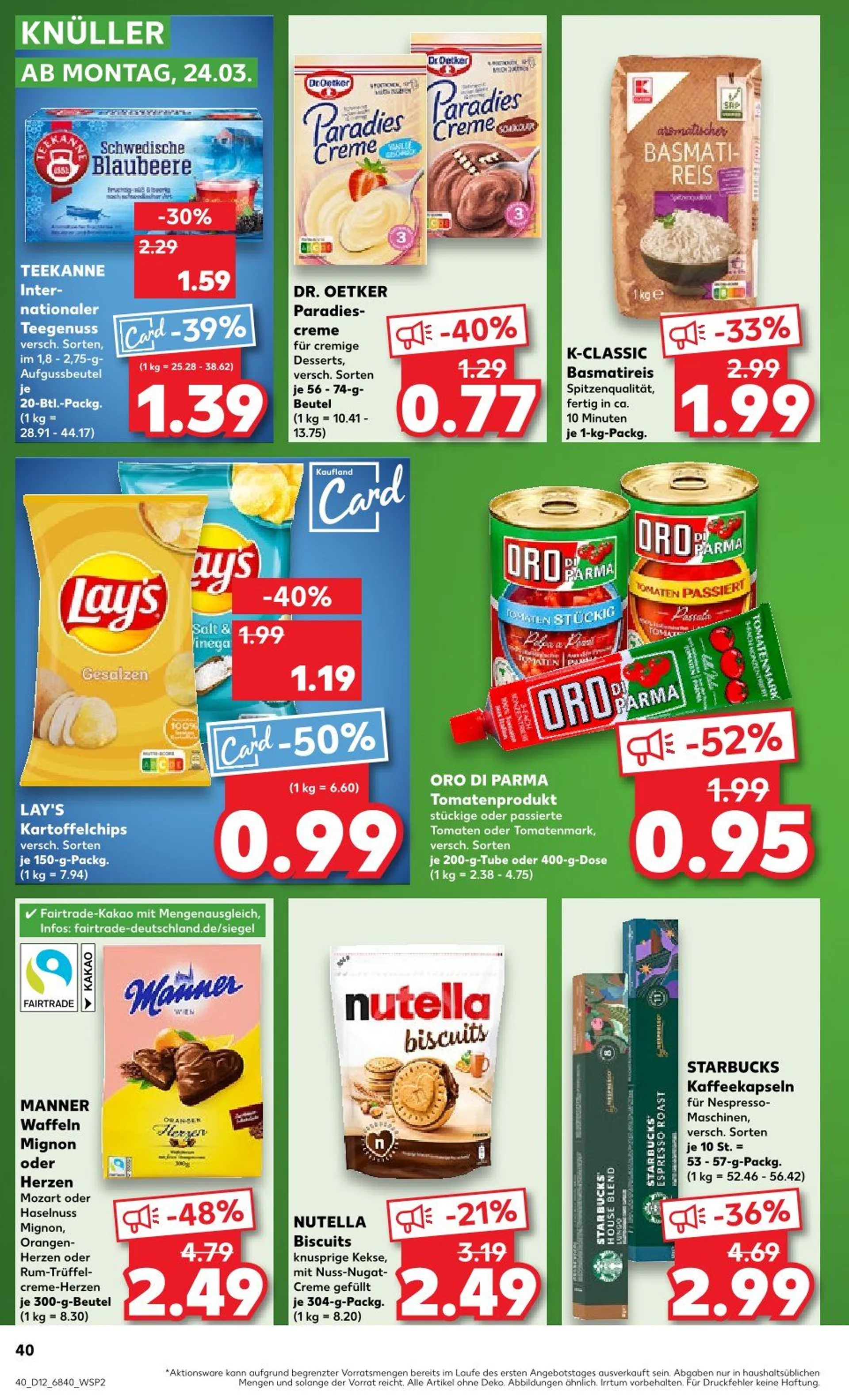Kaufland Prospekt von 20. März bis 26. März 2025 - Prospekt seite 40
