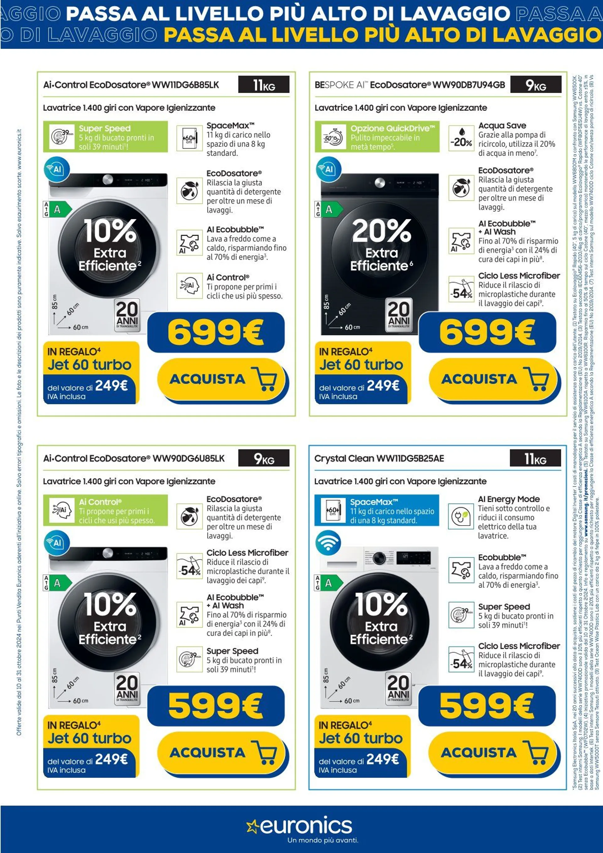 Euronics Brochure Offerte da 10 ottobre a 31 ottobre di 2024 - Pagina del volantino 4