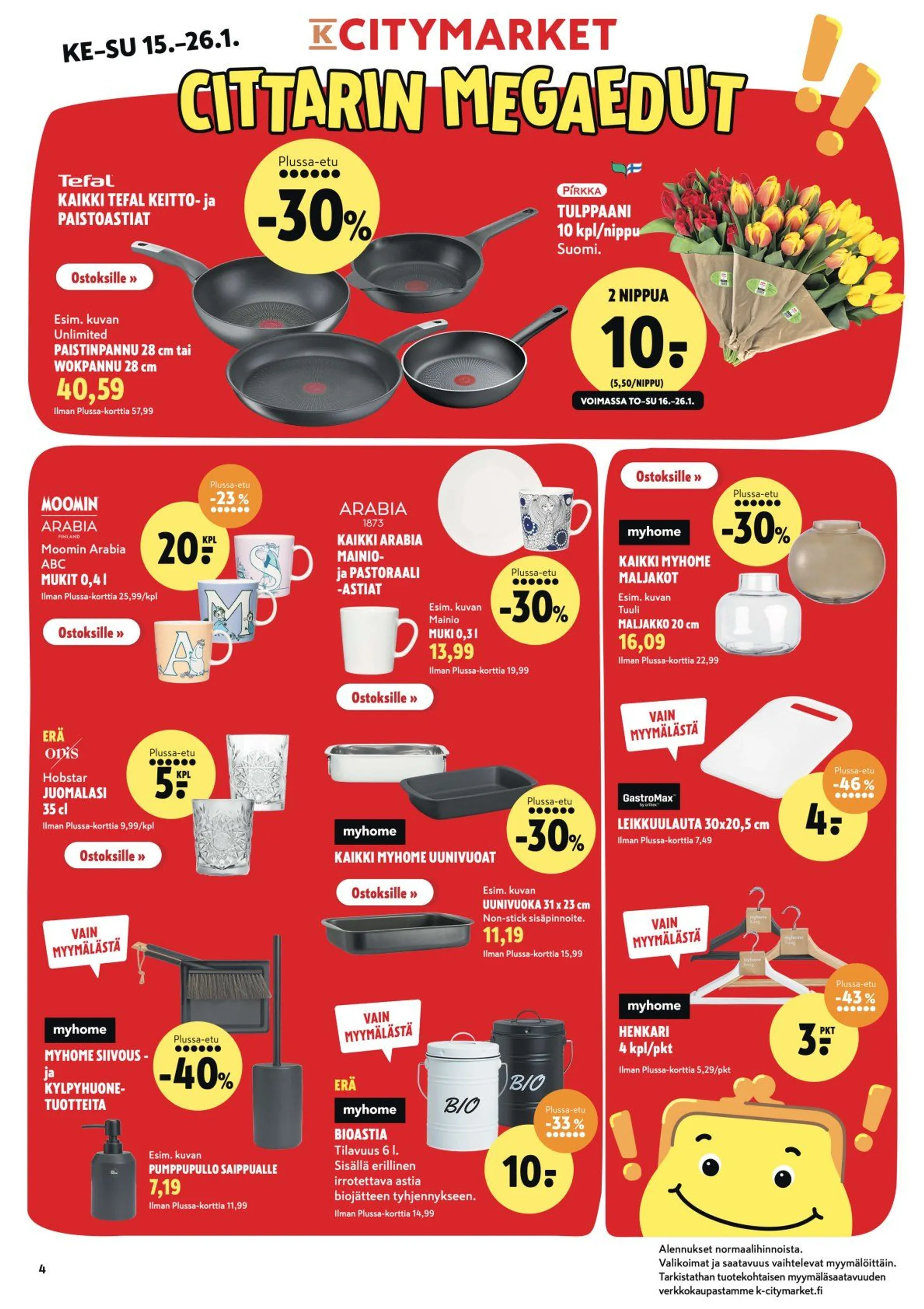 K-Citymarket tarjoukset voimassa alkaen 23. tammikuuta - 26. tammikuuta 2025 - Tarjouslehti sivu 4