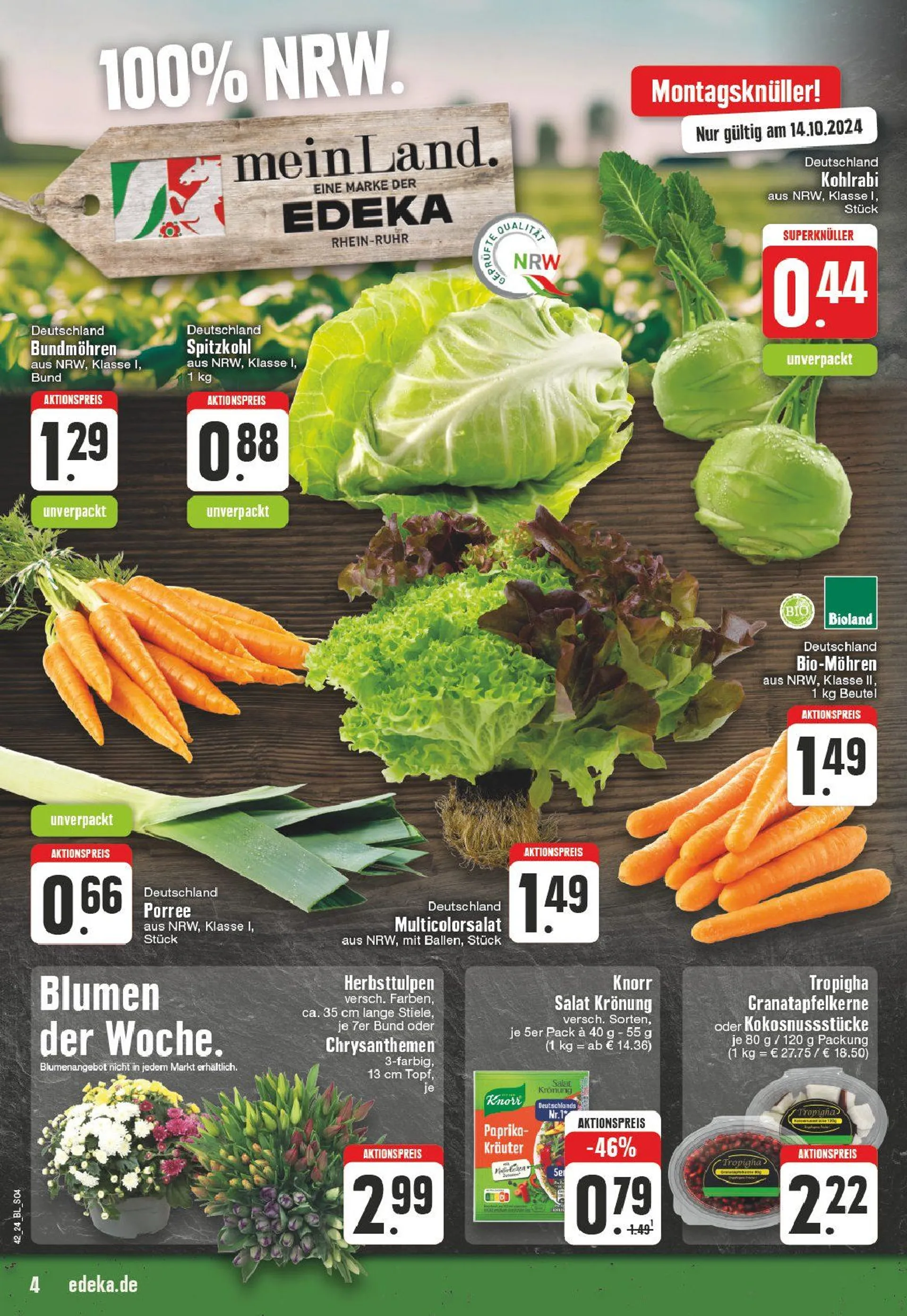 Edeka Prospekt von 14. Oktober bis 19. Oktober 2024 - Prospekt seite 4