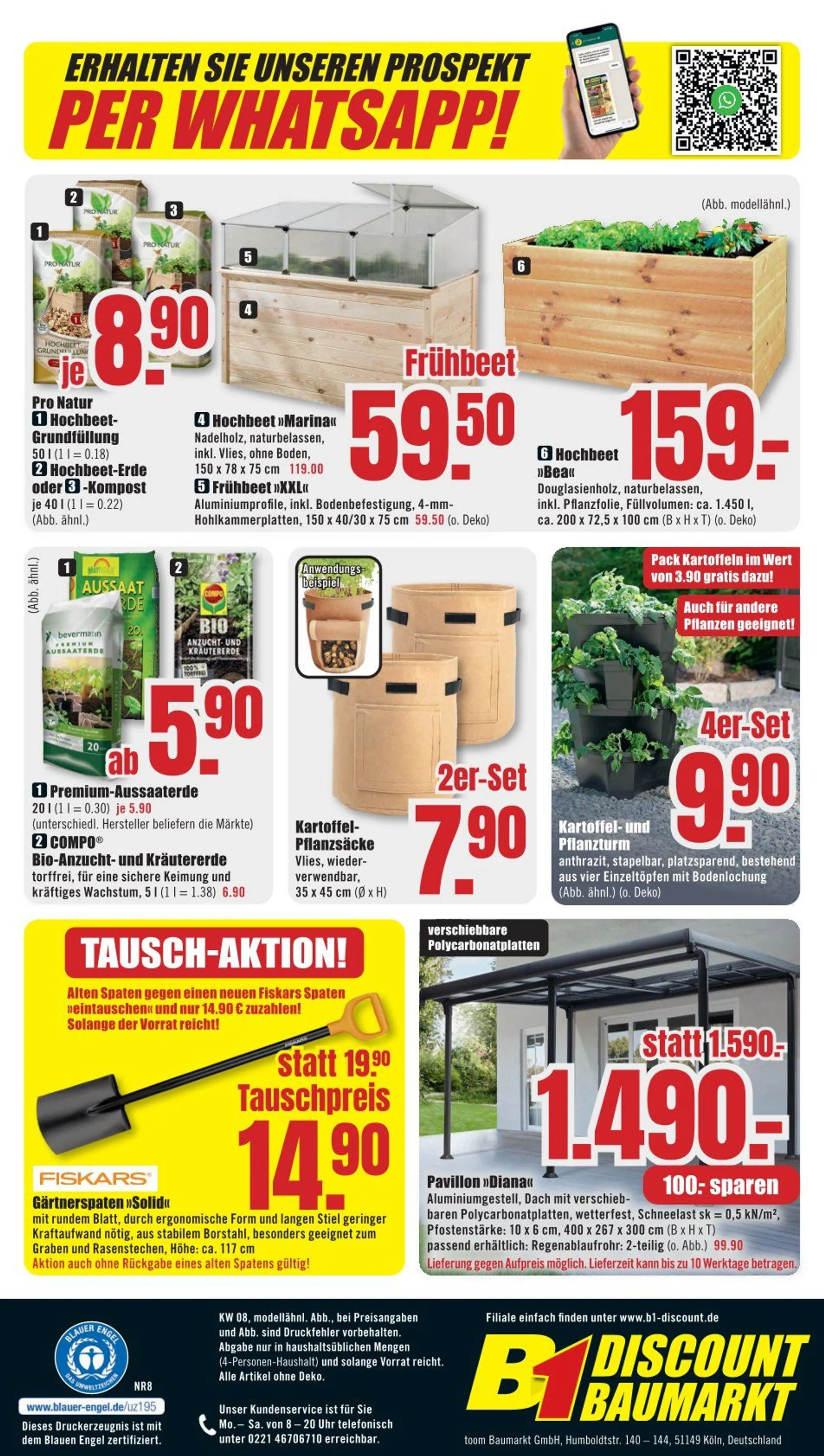 B1 Discount Baumarkt Angebote von 15. Februar bis 21. Februar 2025 - Prospekt seite 4