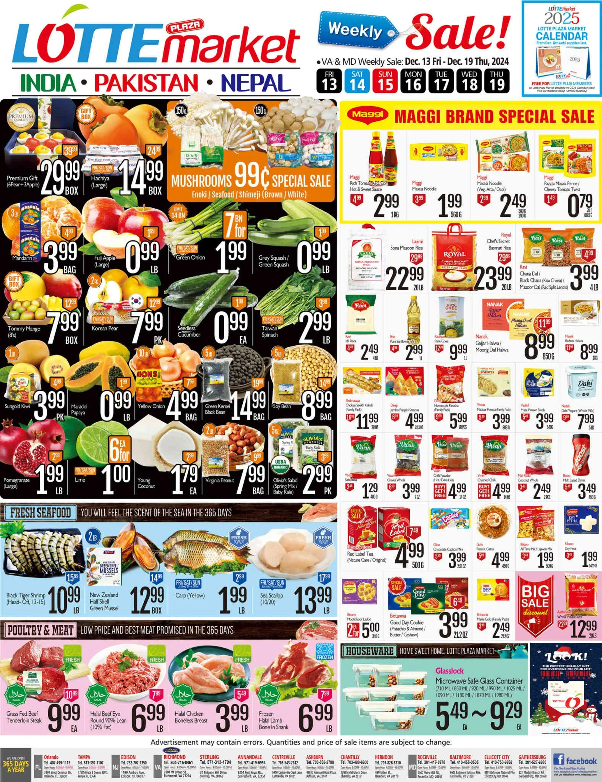 Weekly ad Lotte Plaza Market Deals from December 17 to December 19 2024 - Page 