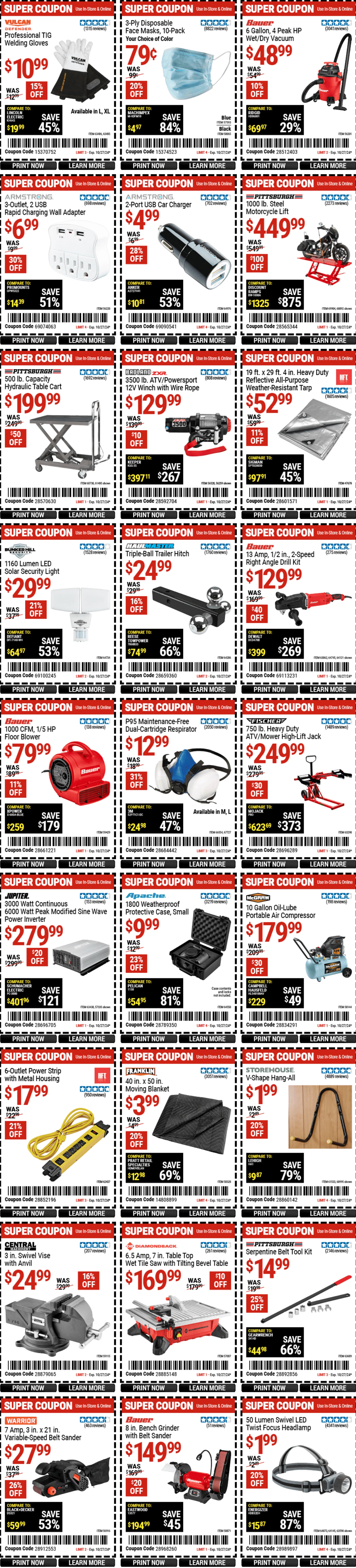 Weekly ad Harbor Freight Weekly Ad from October 25 to October 31 2024 - Page 3