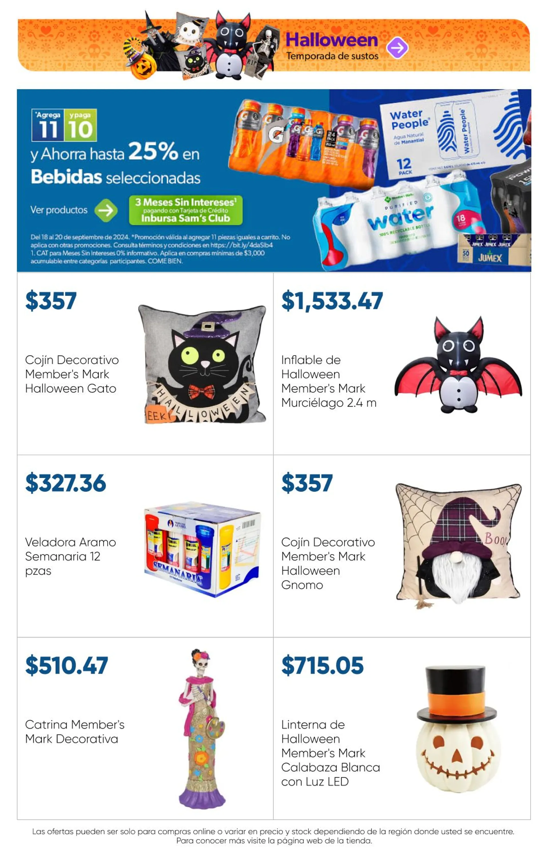 Catálogo de Oferta actual: Sam's Club 20 de septiembre al 18 de octubre 2024 - Pagina 3