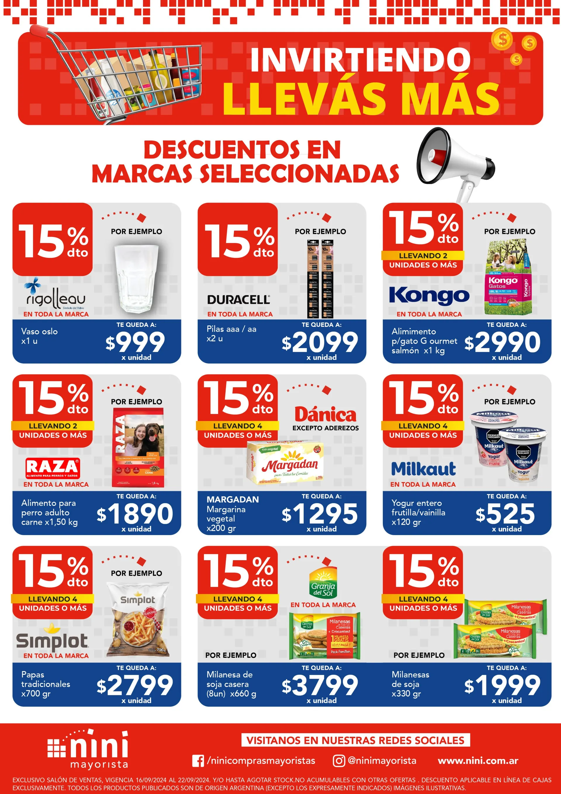 Ofertas de Nini Mayorista Ofertas 16 de septiembre al 22 de septiembre 2024 - Página 3 del catálogo