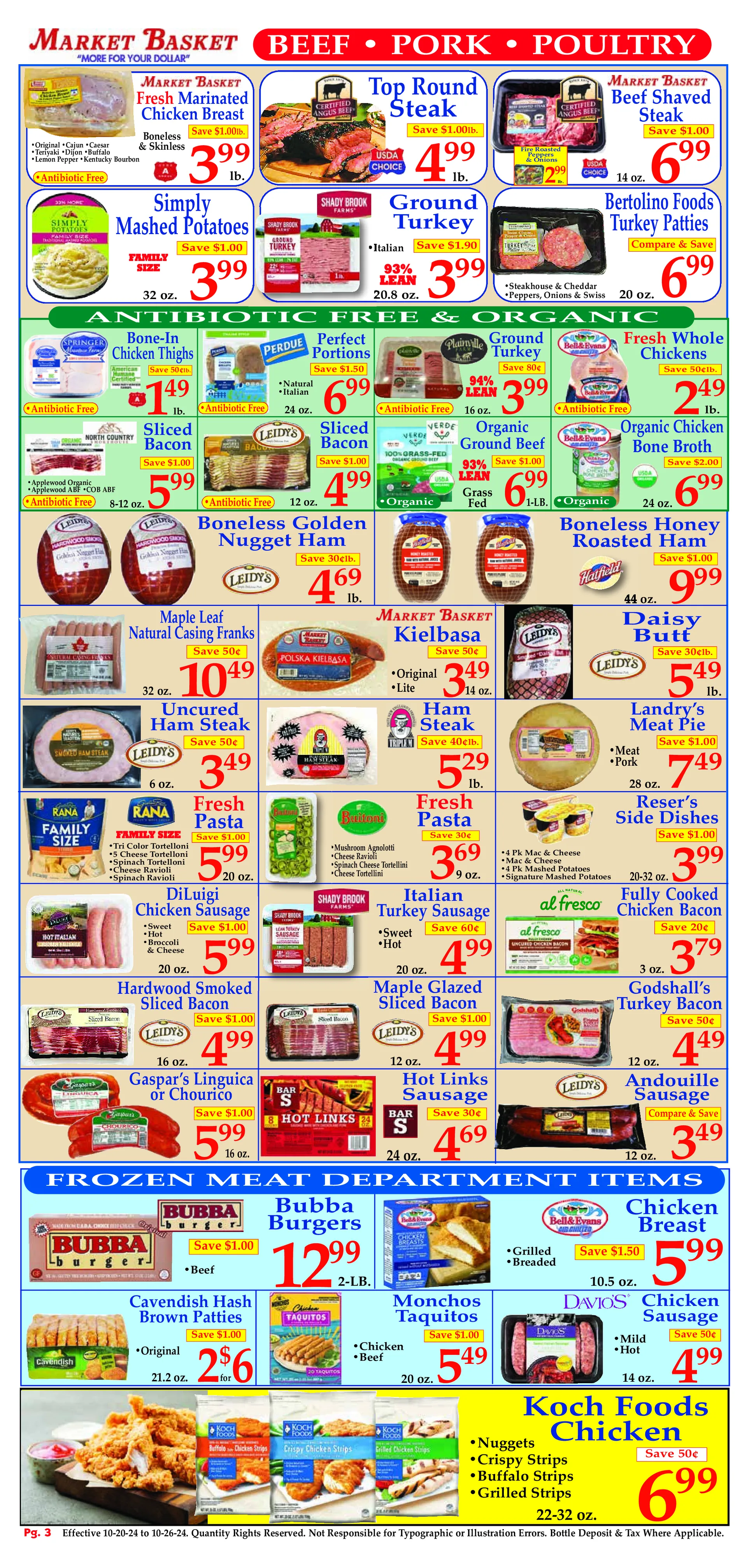 Weekly ad Market Basket sales from October 20 to October 26 2024 - Page 3