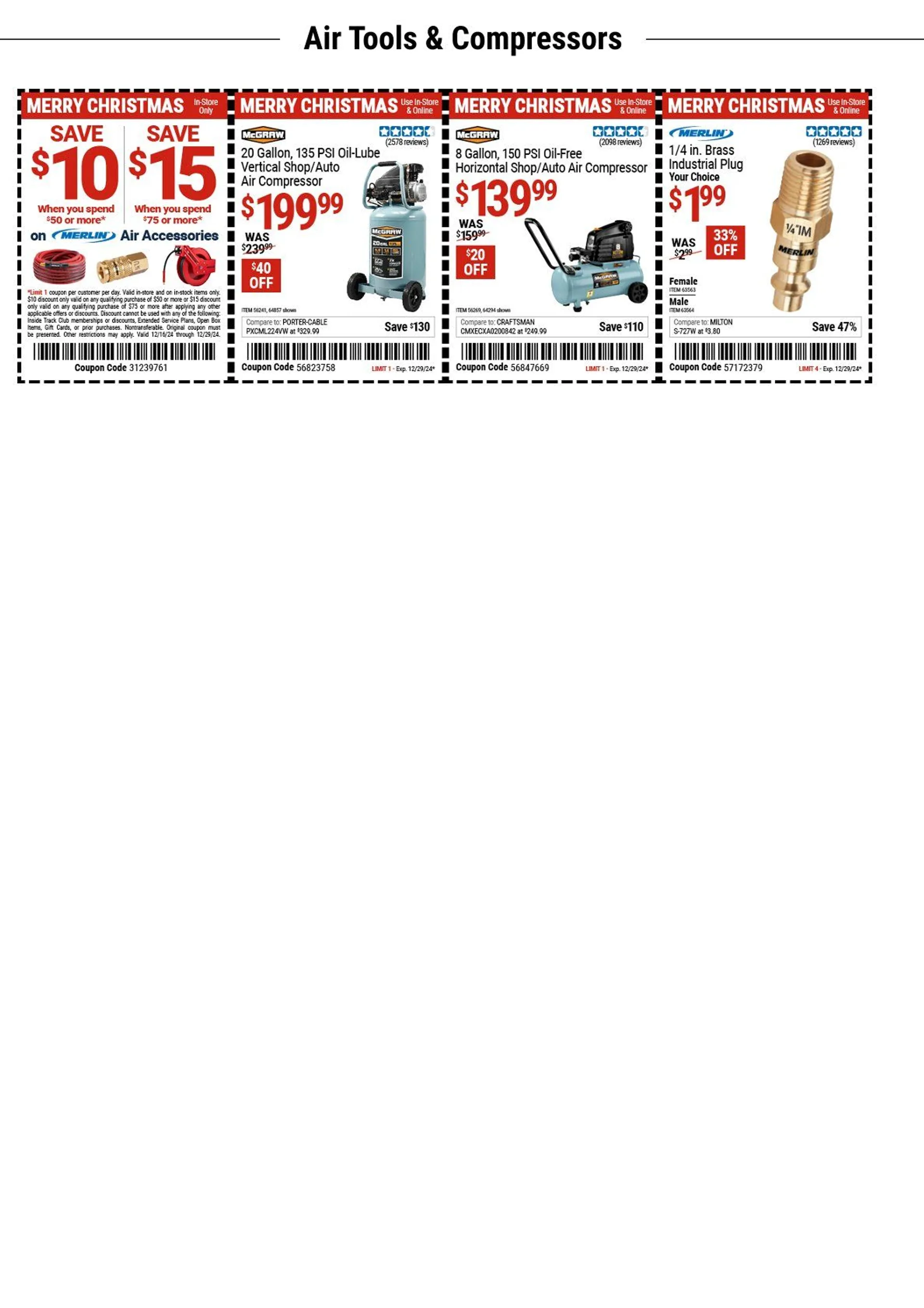 Weekly ad Harbor Freight Tools Coupons from December 12 to December 25 2024 - Page 4